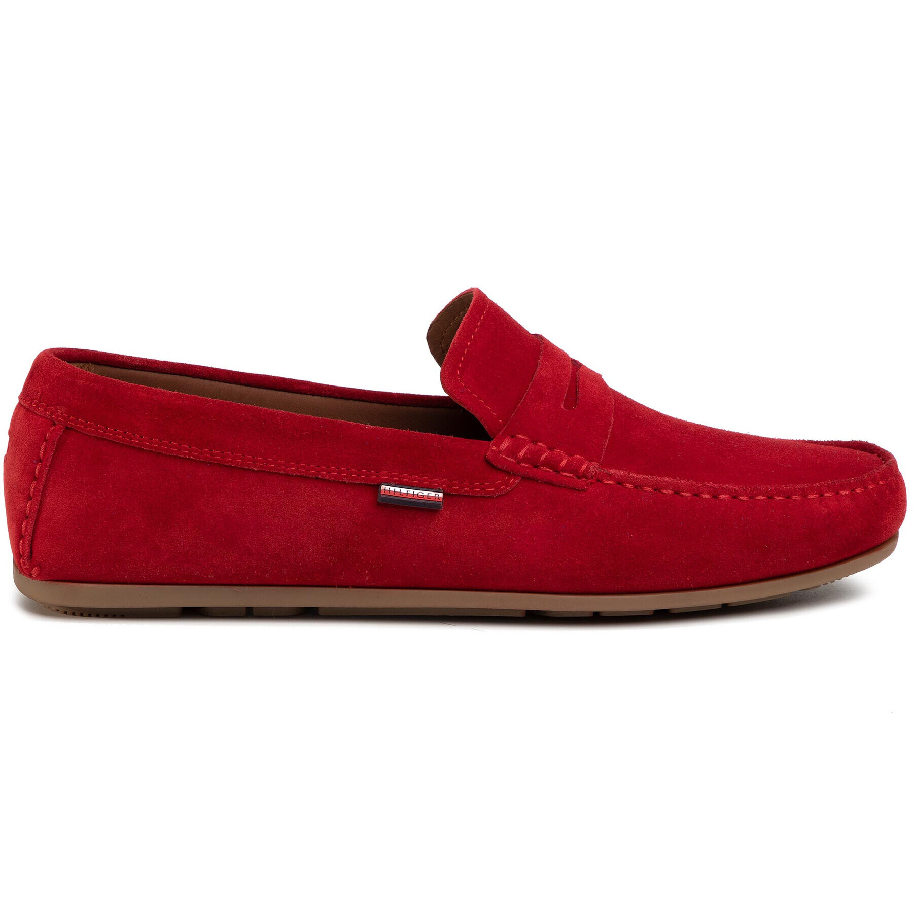 Tommy Hilfiger Мокасини Classic Suede Penny Loafer FM0FM02725 Червен - Pepit.bg