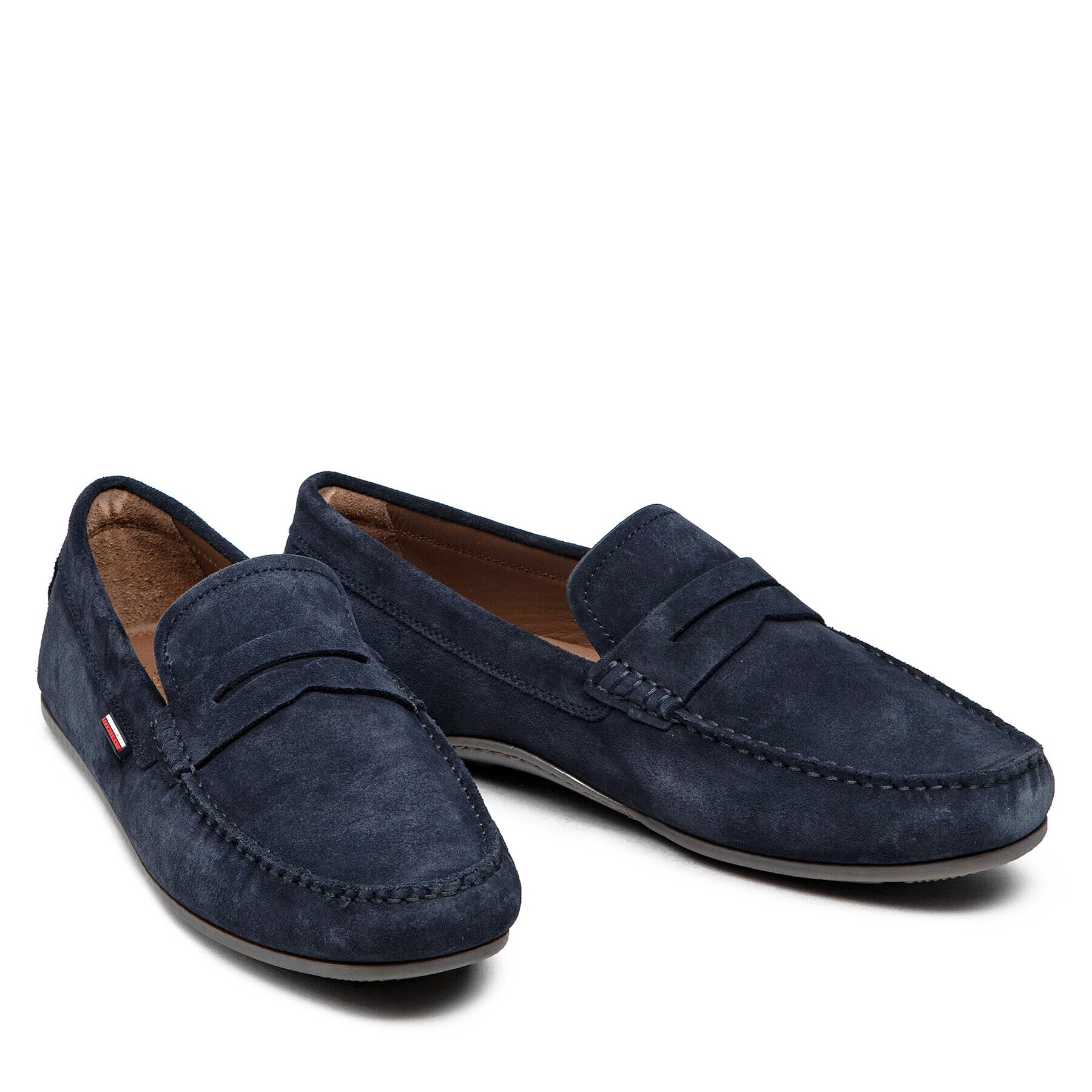 Tommy Hilfiger Мокасини Classic Suede Penny Loafer FM0FM02725 Тъмносин - Pepit.bg