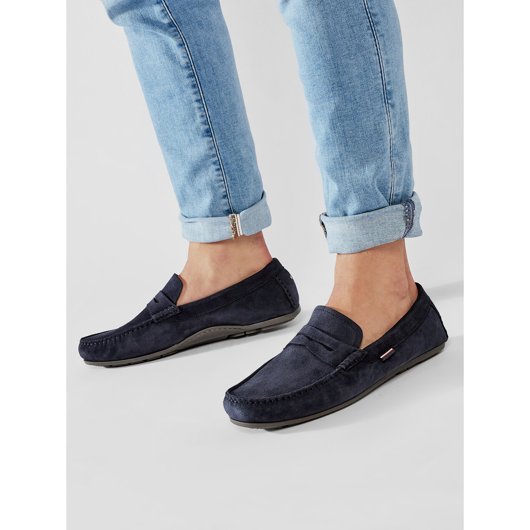 Tommy Hilfiger Мокасини Classic Suede Penny Loafer FM0FM02725 Тъмносин - Pepit.bg