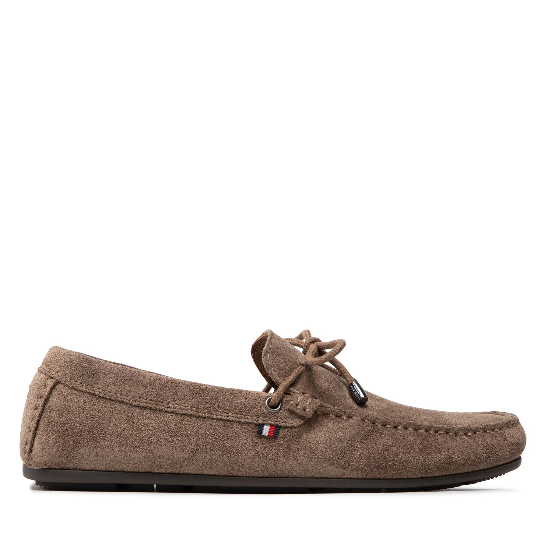 Tommy Hilfiger Мокасини Corporate Suede Driver W Laces FM0FM03960 Кафяв - Pepit.bg