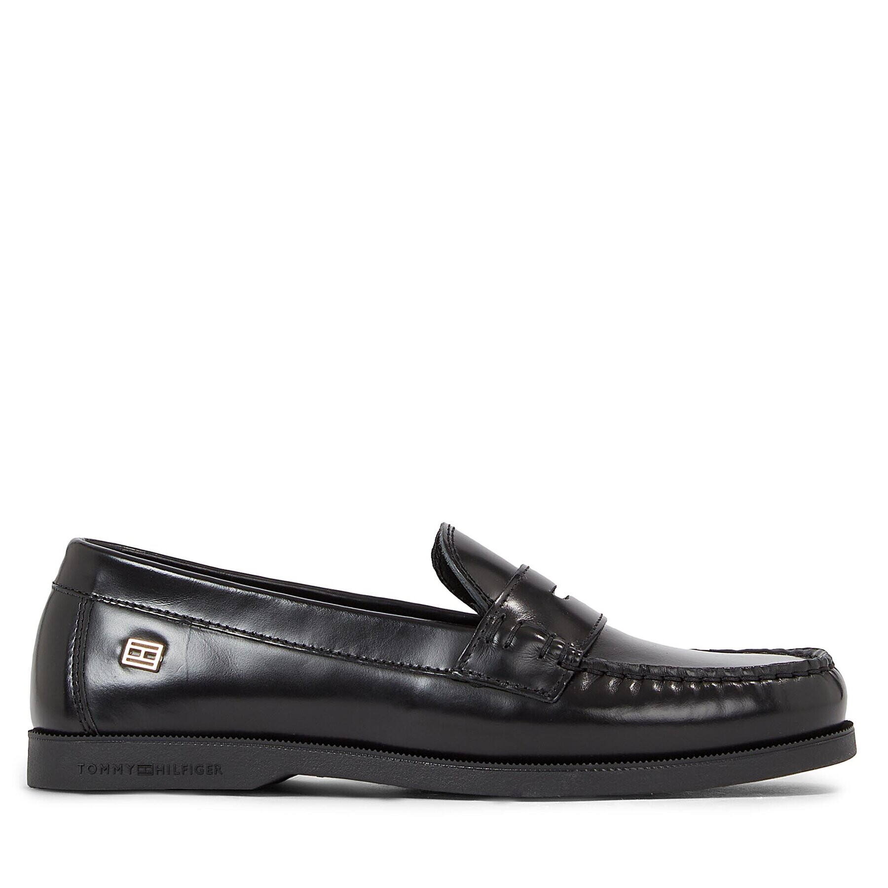 Tommy Hilfiger Мокасини Tommy Essential Moccassin FW0FW07513 Черен - Pepit.bg