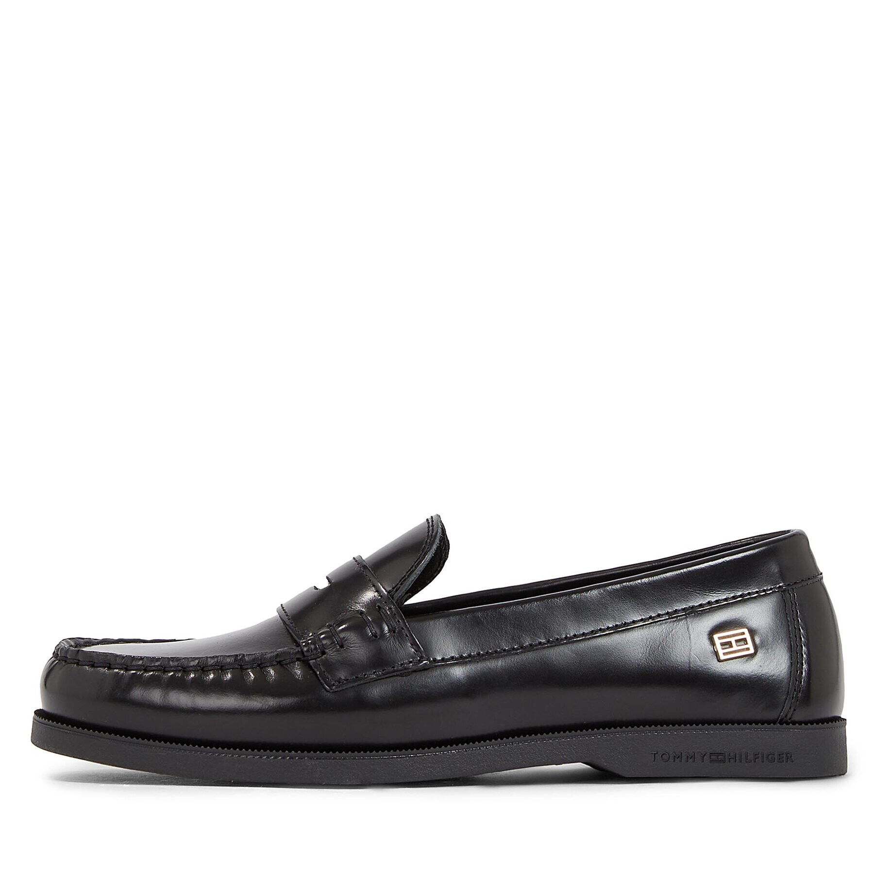 Tommy Hilfiger Мокасини Tommy Essential Moccassin FW0FW07513 Черен - Pepit.bg