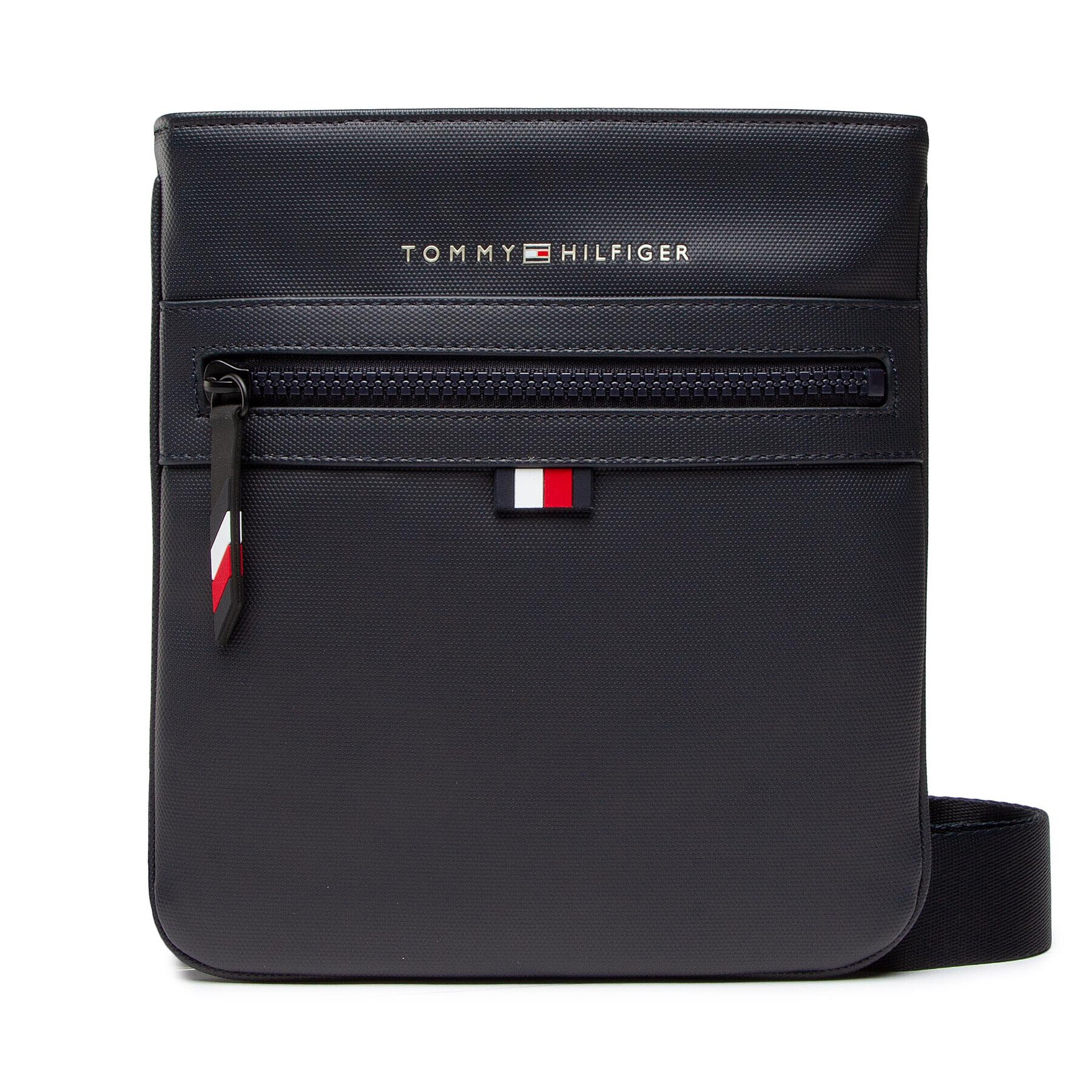 Tommy Hilfiger Мъжка чантичка Essential Pq Mini Crossover AM0AM08423 Тъмносин - Pepit.bg