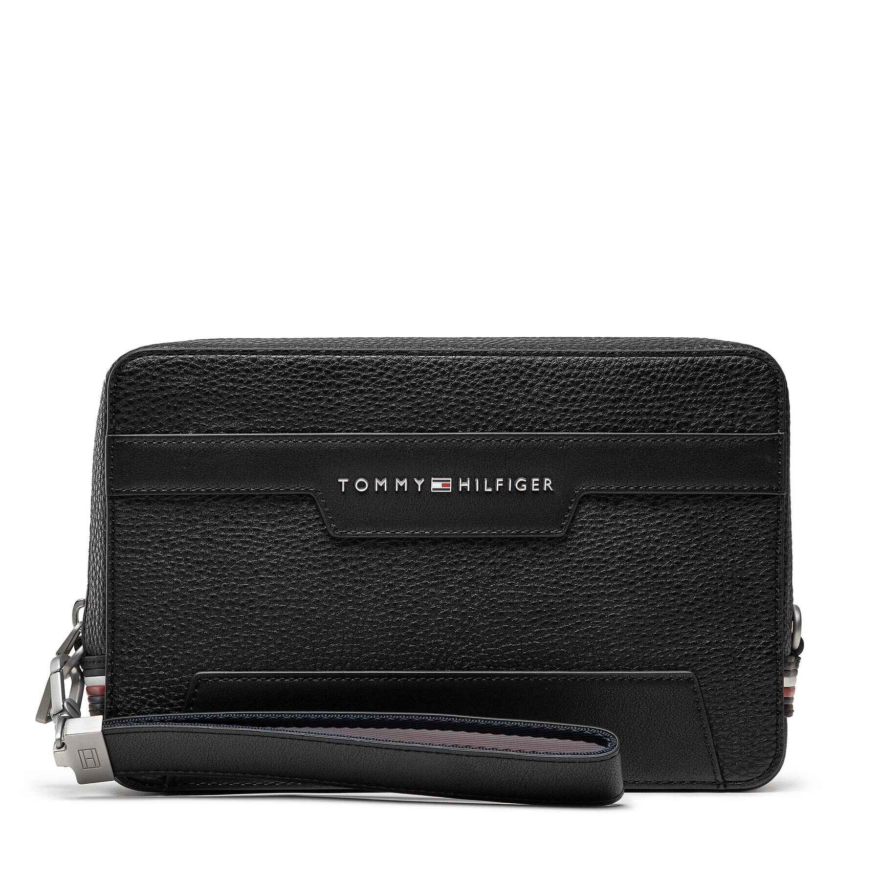 Tommy Hilfiger Мъжка чантичка Th Downtown Pouch AM0AM08083 Черен - Pepit.bg