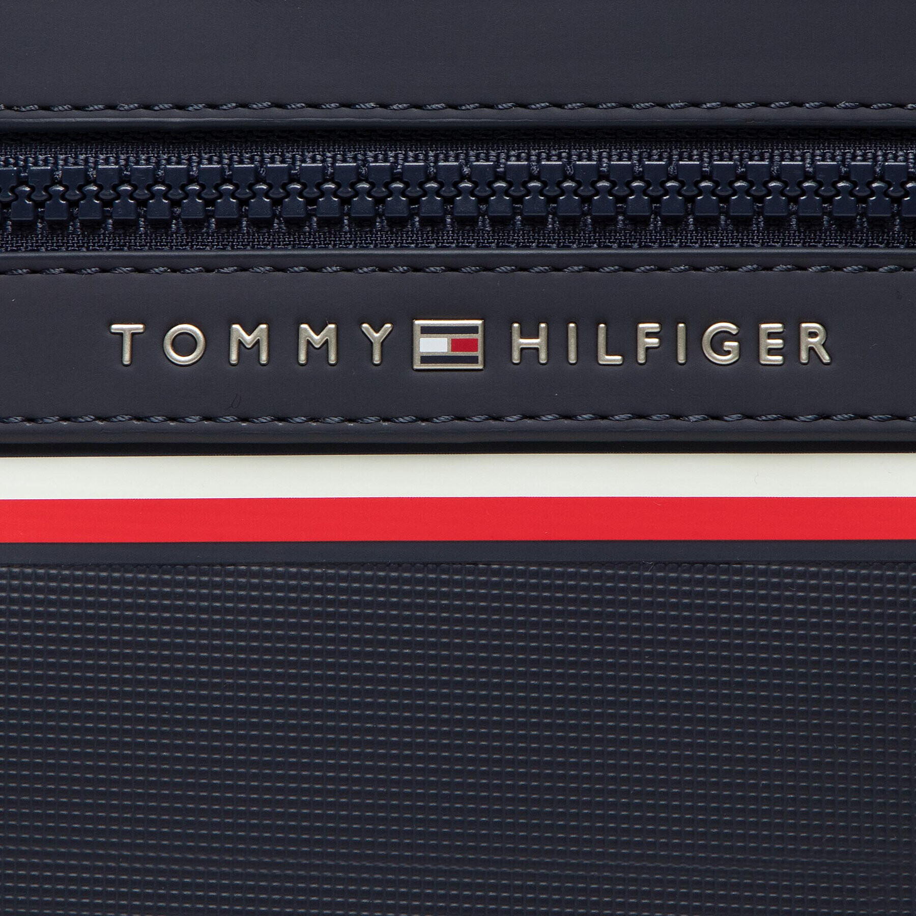 Tommy Hilfiger Мъжка чантичка Th Stripe Mini Crossover AM0AM10298 Тъмносин - Pepit.bg