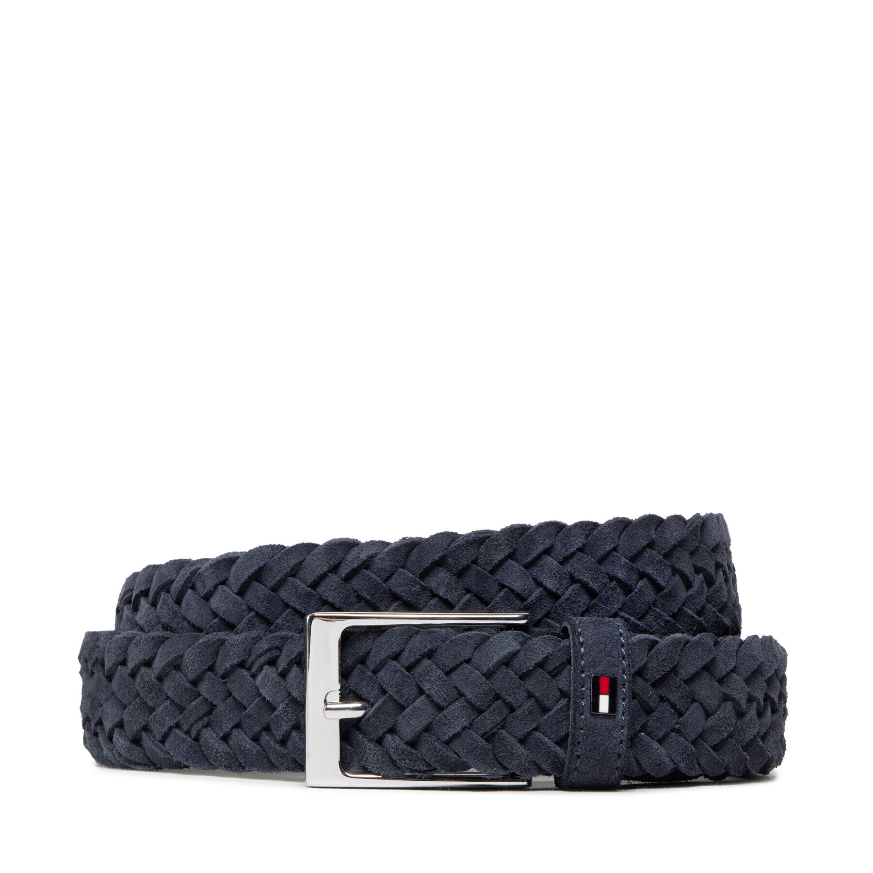 Tommy Hilfiger Мъжки колан Layton Braided 3.5 AM0AM09409 Тъмносин - Pepit.bg