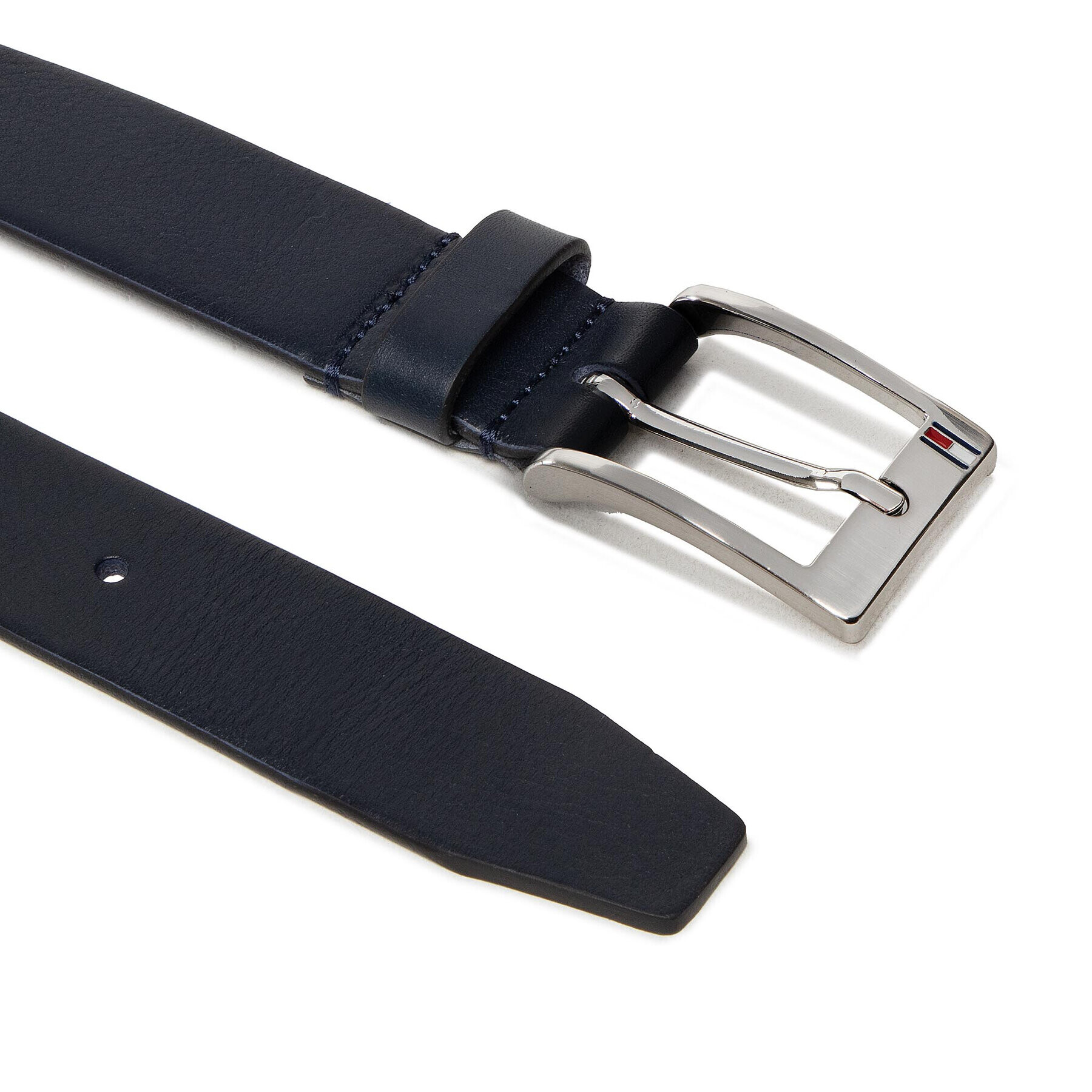 Tommy Hilfiger Мъжки колан New Aly Belt AM0AM08363 Тъмносин - Pepit.bg