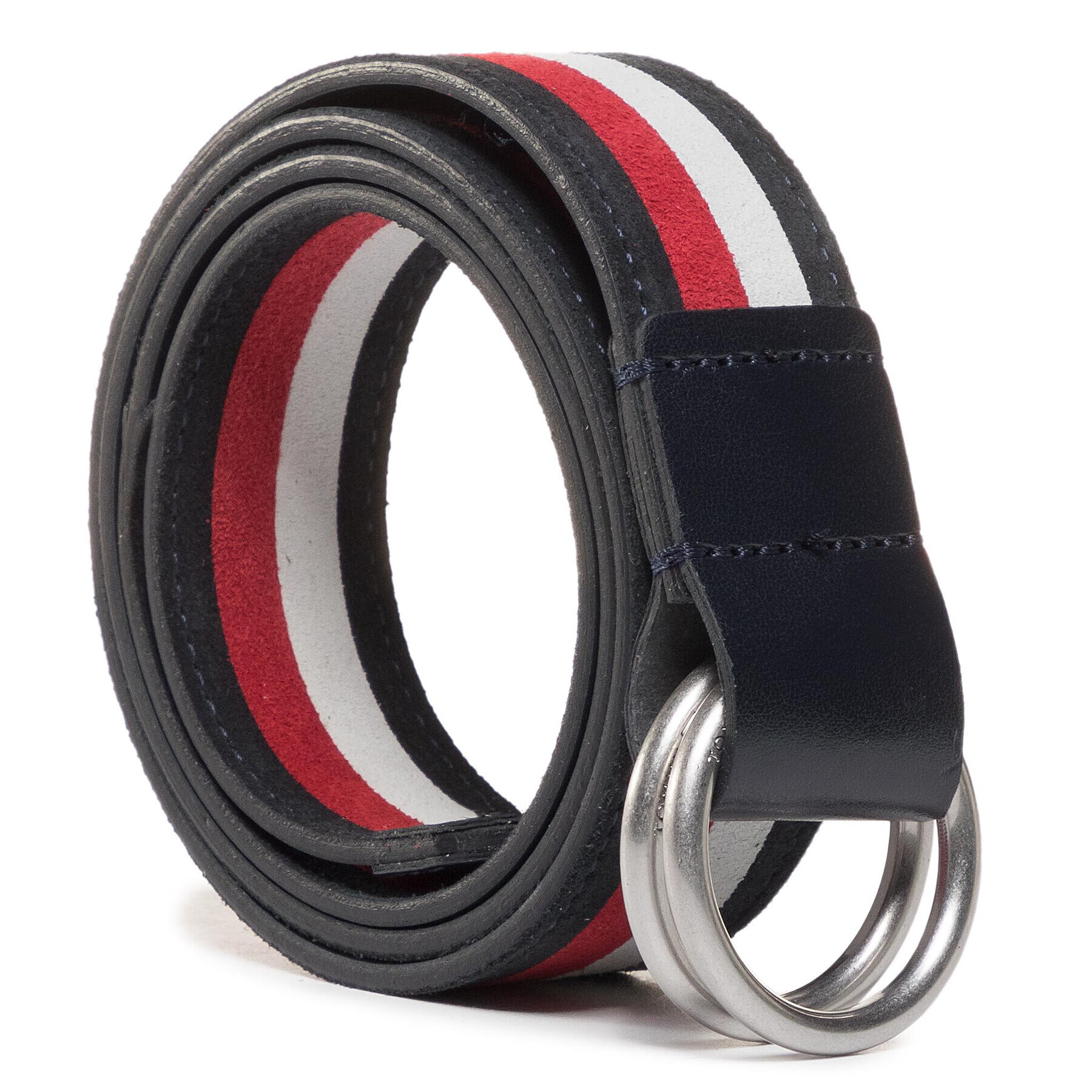 Tommy Hilfiger Мъжки колан Urban O Ring Intarsia 3.5 AM0AM05641 Тъмносин - Pepit.bg