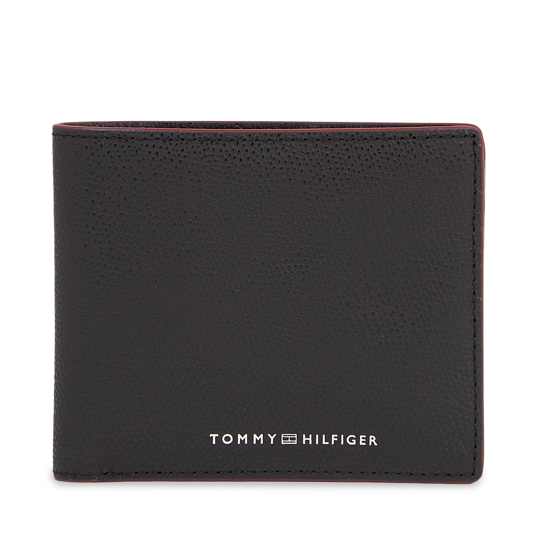 Tommy Hilfiger Мъжки портфейл Th Struc Leather Cc And Coin AM0AM11604 Черен - Pepit.bg