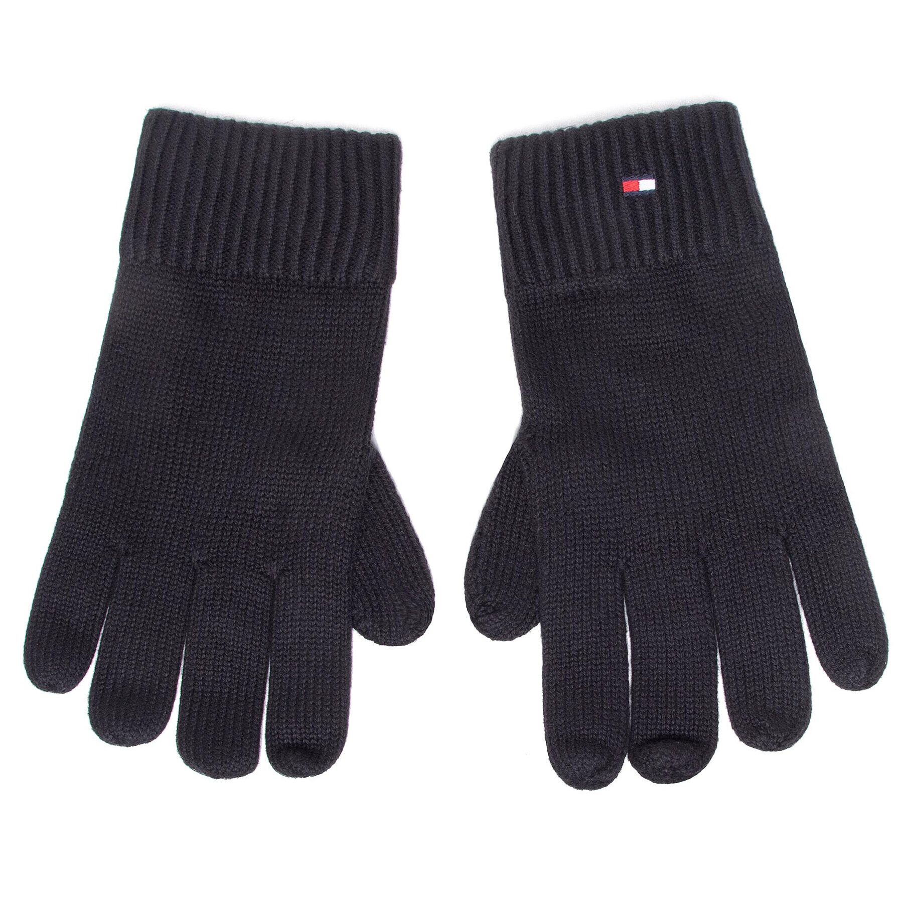 Tommy Hilfiger Мъжки ръкавици Pima Cotton Gloves AM0AM06591 Черен - Pepit.bg