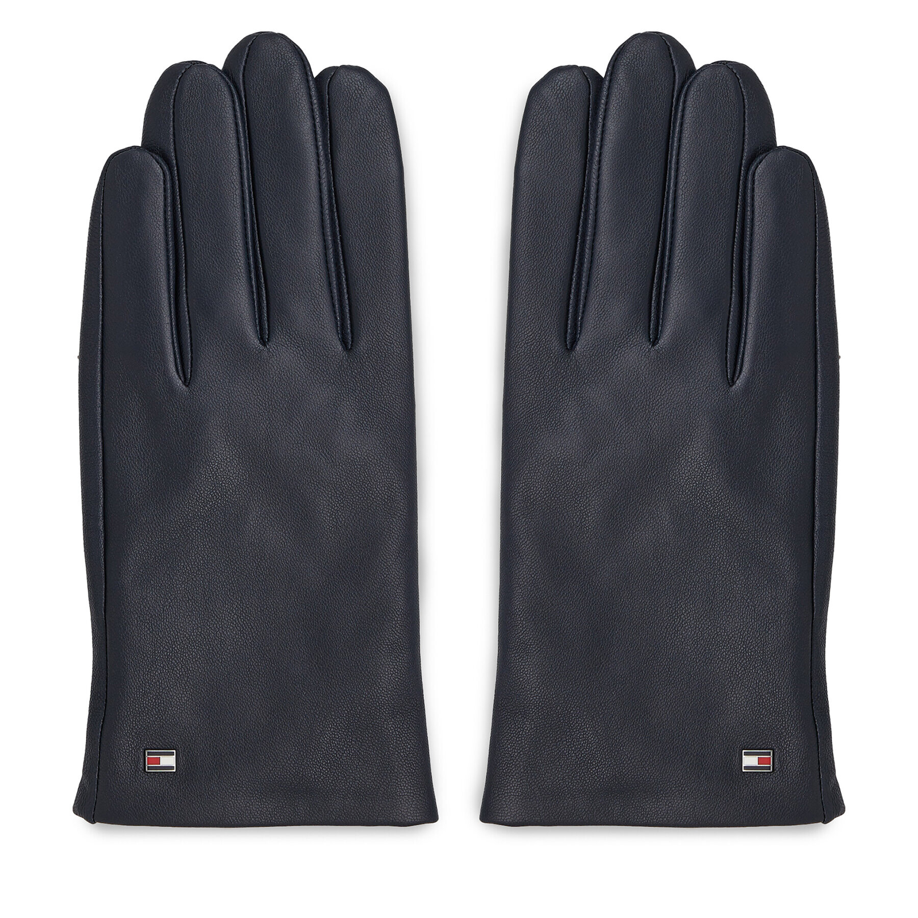 Tommy Hilfiger Мъжки ръкавици Essential Flag Leather Gloves AM0AM11482 Тъмносин - Pepit.bg