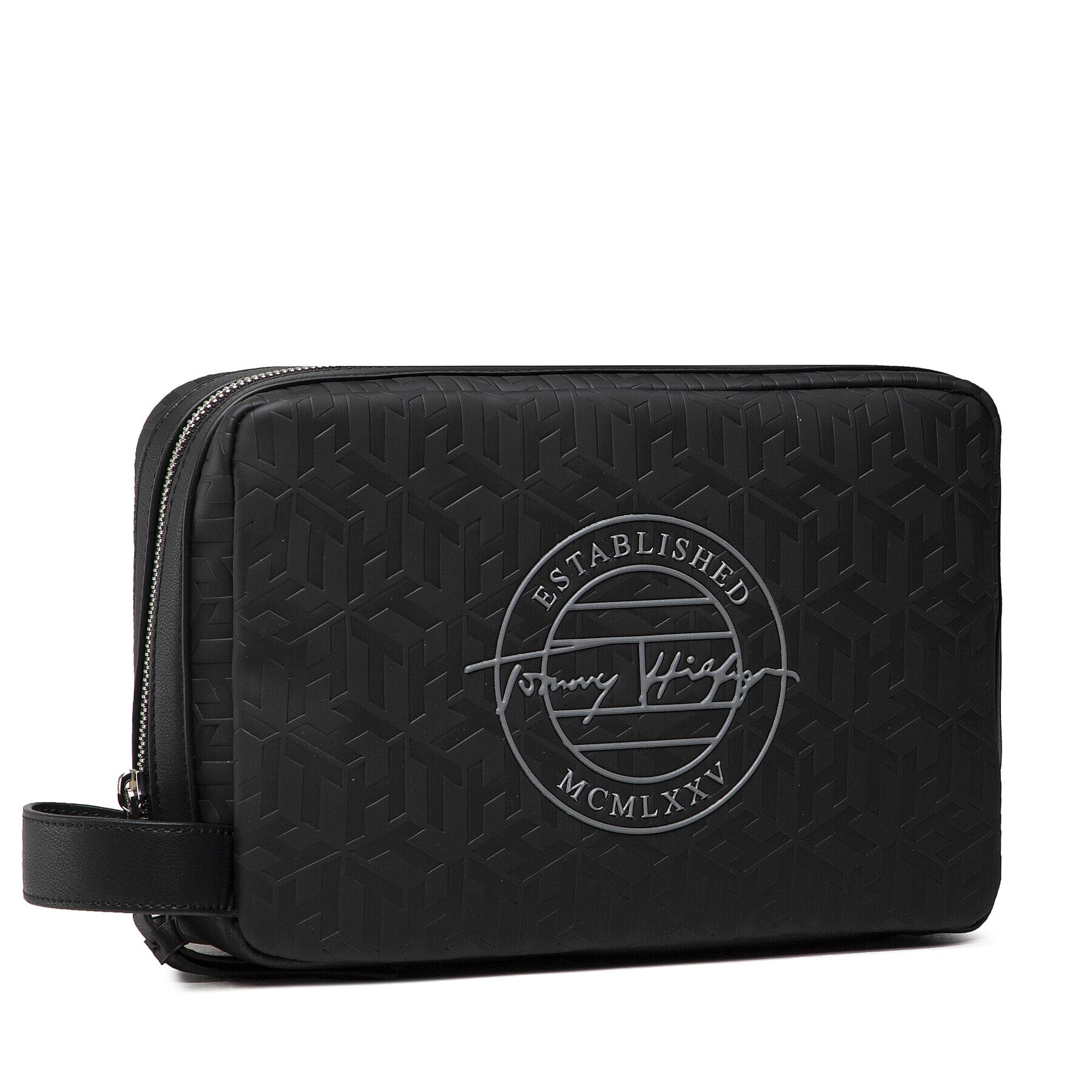 Tommy Hilfiger Несесер Monogram Washbag AM0AM07994 Черен - Pepit.bg