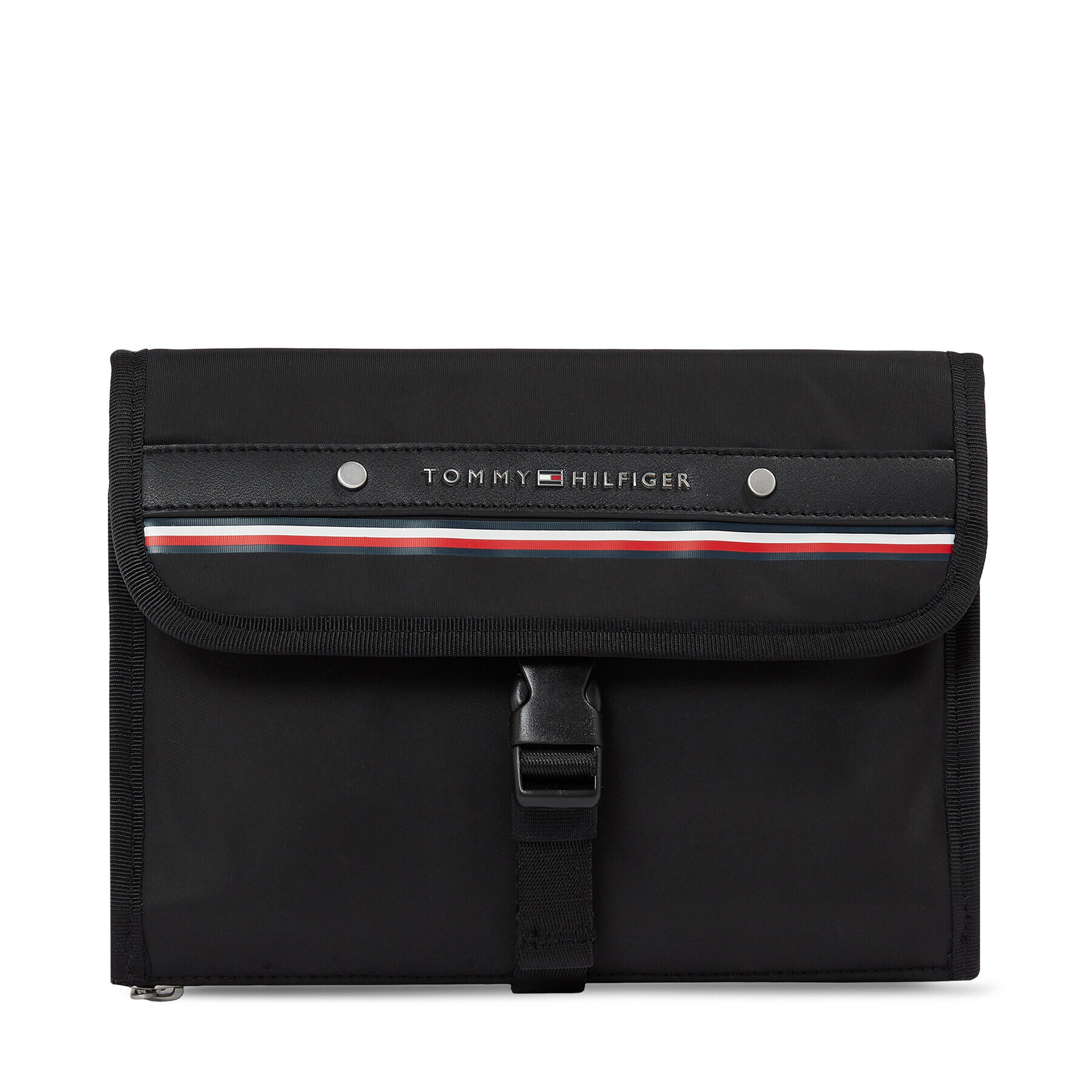 Tommy Hilfiger Несесер Th Central Repreve Washbag AM0AM11276 Черен - Pepit.bg