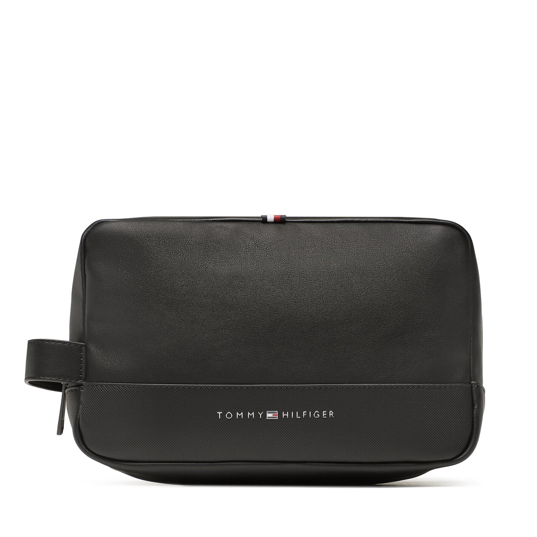 Tommy Hilfiger Несесер Th Essential Pu Washbag AM0AM10921 Черен - Pepit.bg