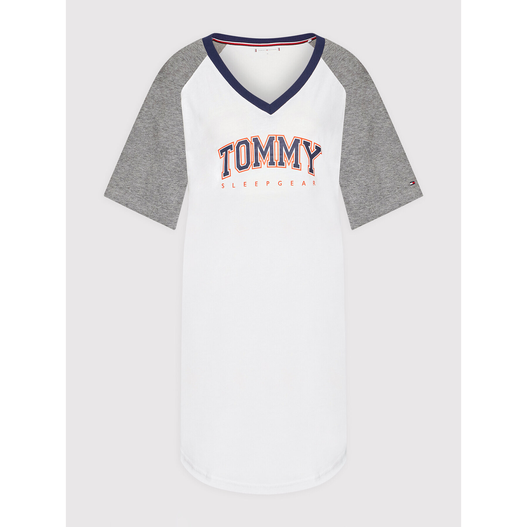 Tommy Hilfiger Нощница UW0UW03216 Бял Regular Fit - Pepit.bg