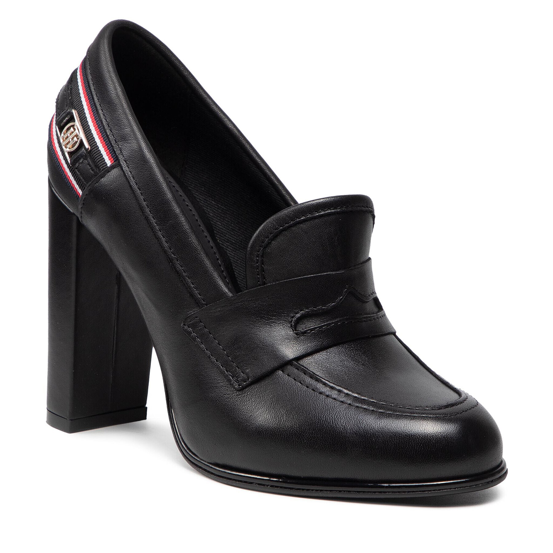 Tommy Hilfiger Обувки Hardware High Heel Pump FW0FW06097 Черен - Pepit.bg