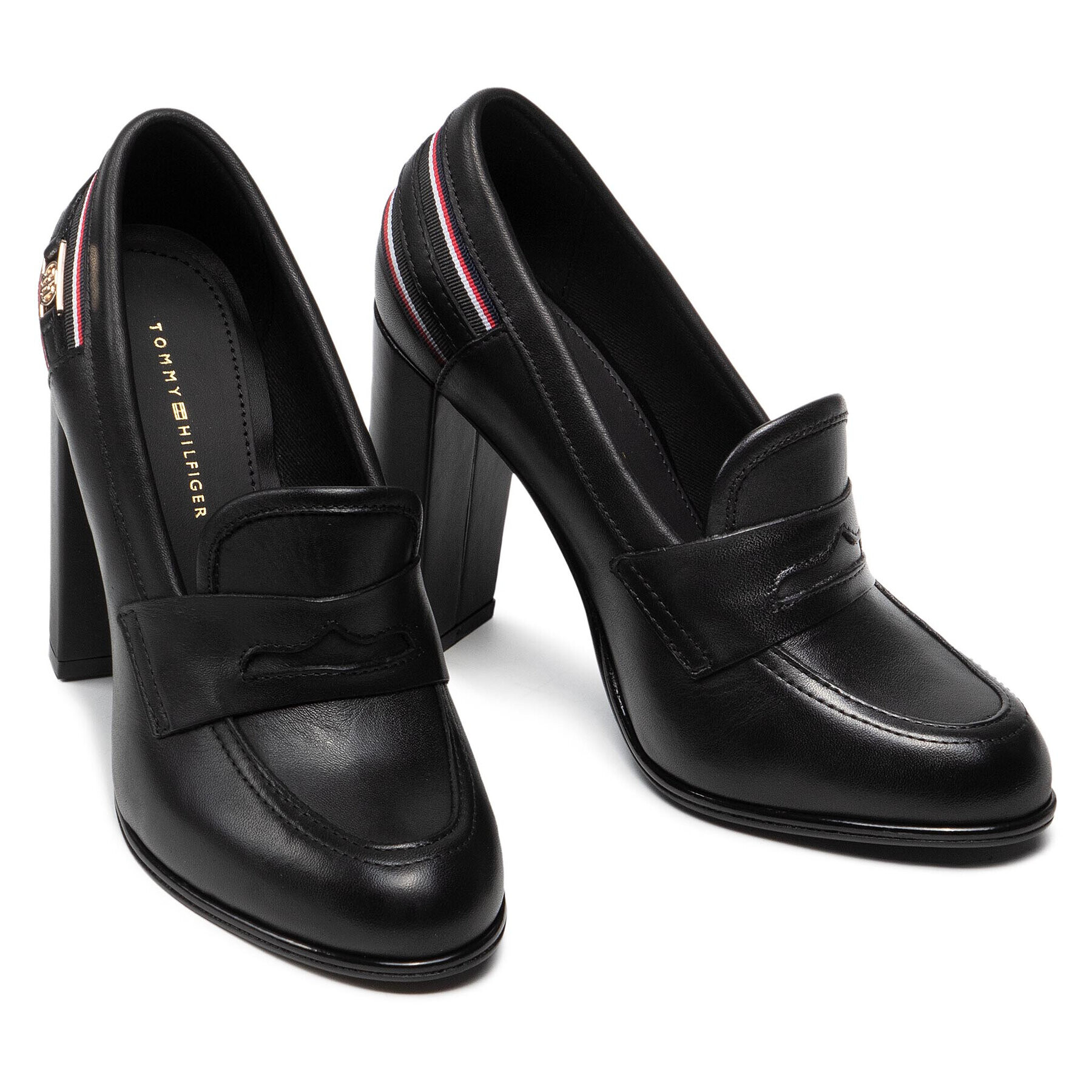 Tommy Hilfiger Обувки Hardware High Heel Pump FW0FW06097 Черен - Pepit.bg