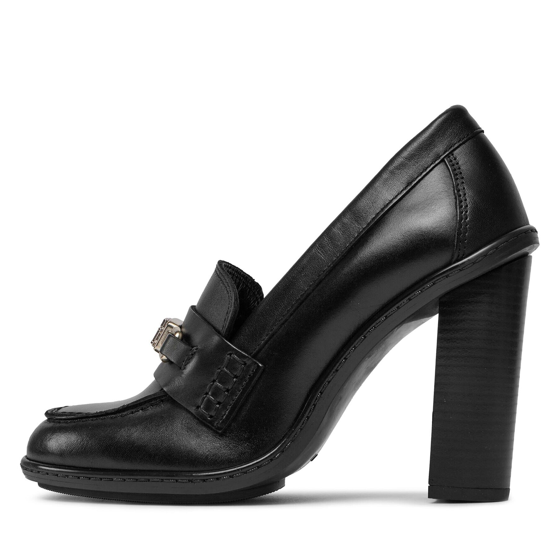 Tommy Hilfiger Обувки Th Hardware Blocky Pump FW0FW07767 Черен - Pepit.bg