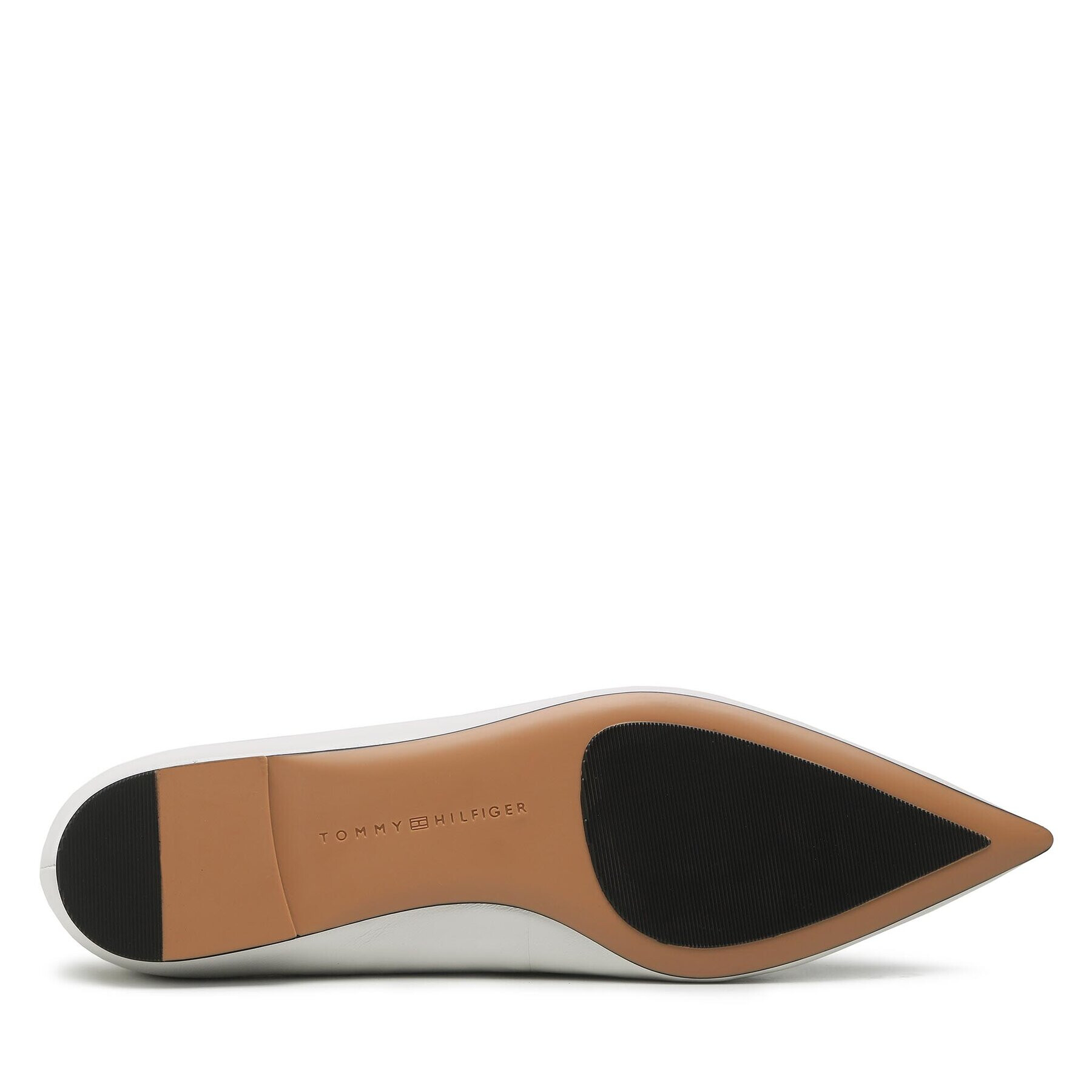 Tommy Hilfiger Балеринки Th Pointed FW0FW07242 Бял - Pepit.bg