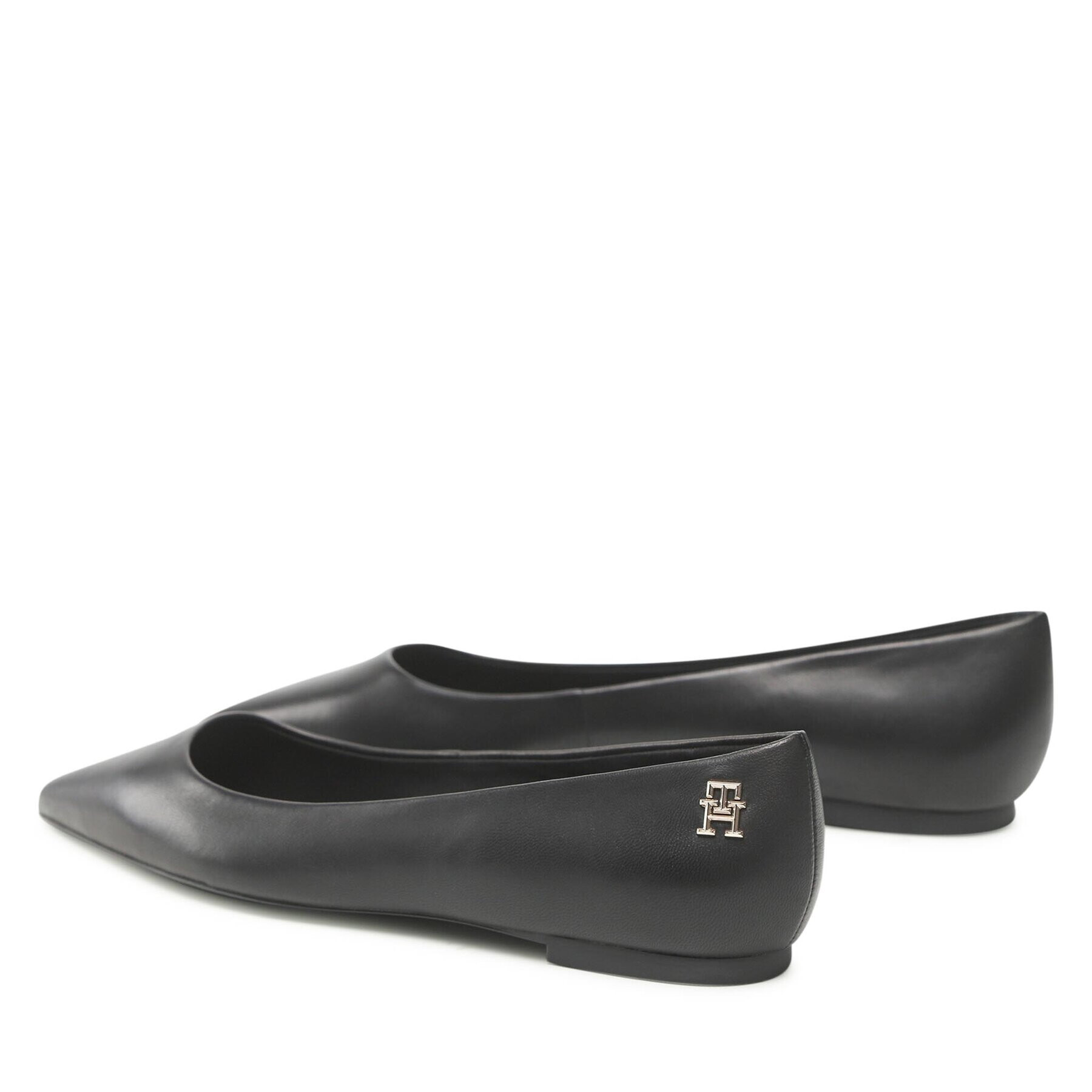 Tommy Hilfiger Балеринки Th Pointed FW0FW07242 Черен - Pepit.bg