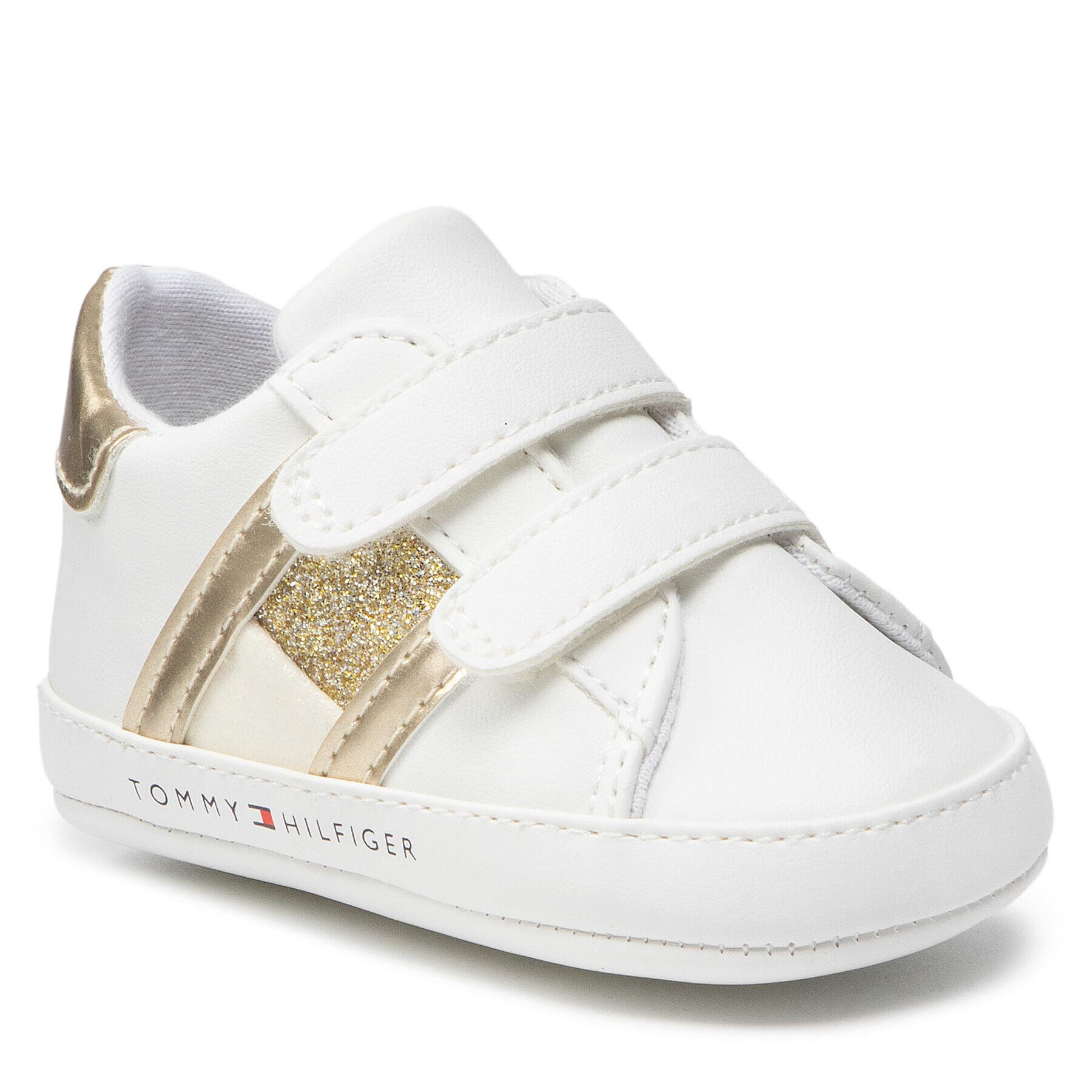 Tommy Hilfiger Обувки Velcro Shoe T0A4-32112-0887 Бял - Pepit.bg