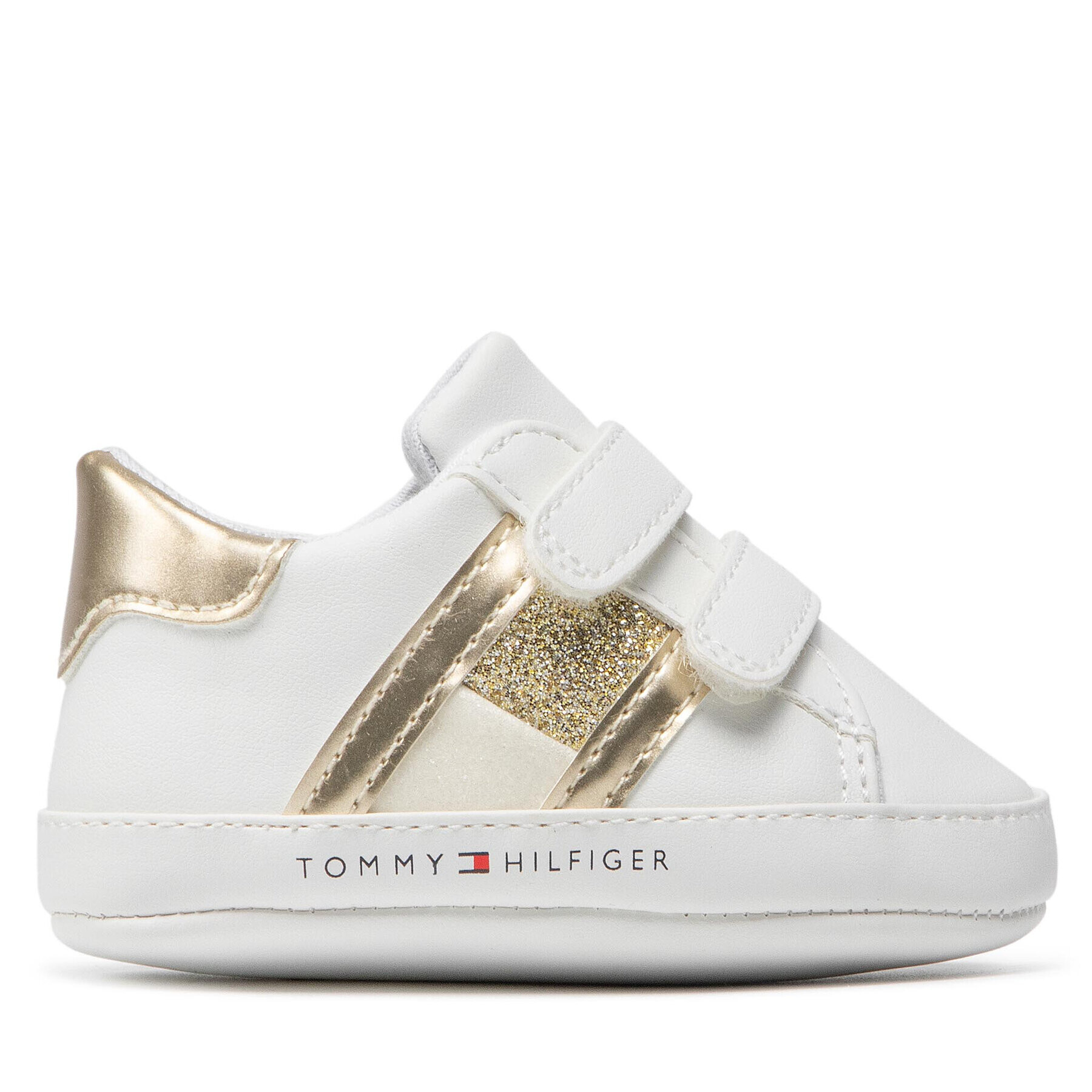 Tommy Hilfiger Обувки Velcro Shoe T0A4-32112-0887 Бял - Pepit.bg