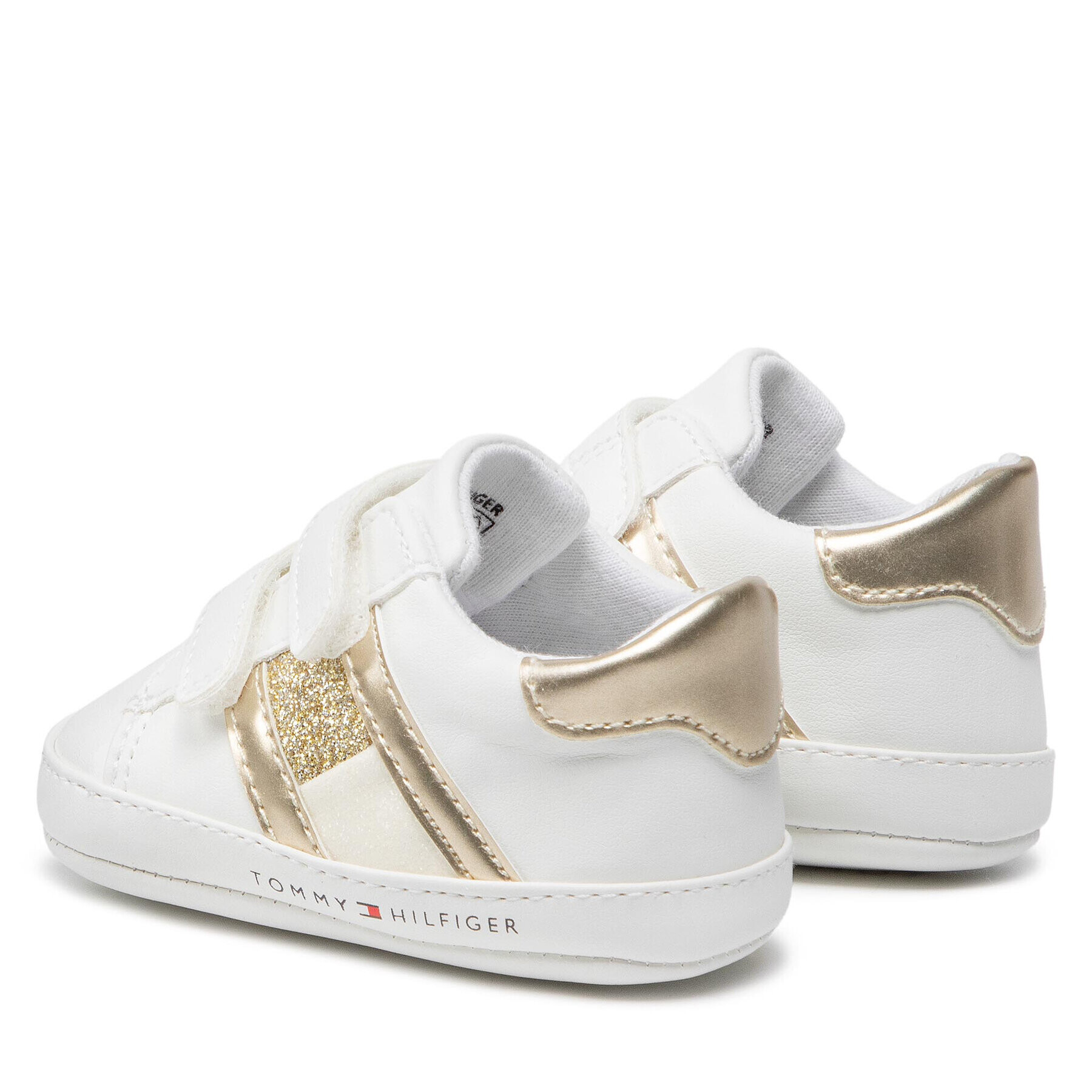 Tommy Hilfiger Обувки Velcro Shoe T0A4-32112-0887 Бял - Pepit.bg