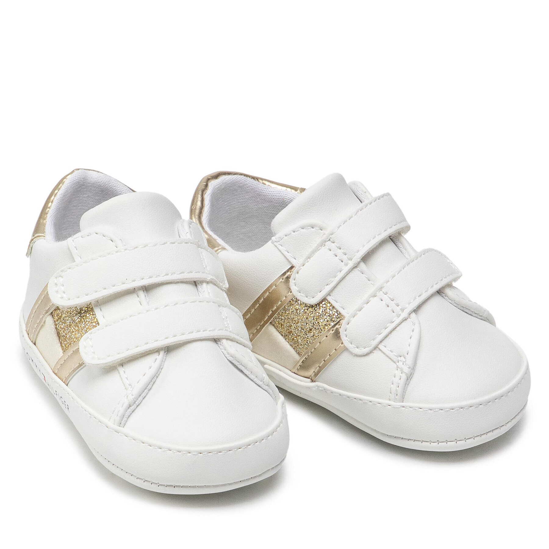 Tommy Hilfiger Обувки Velcro Shoe T0A4-32112-0887 Бял - Pepit.bg