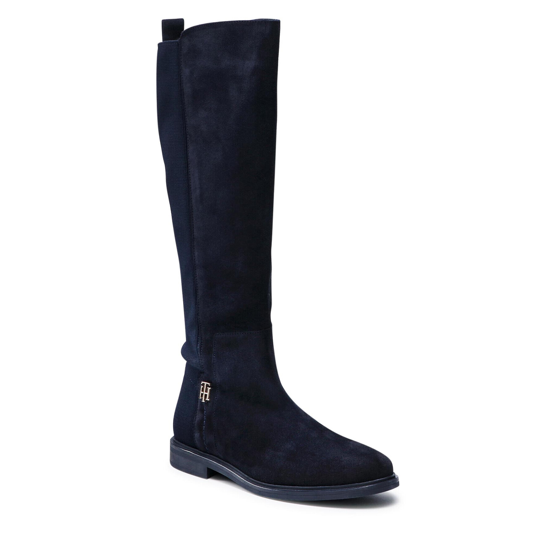 Tommy Hilfiger Офицерки Th Essentials Longboot FW0FW05992 Тъмносин - Pepit.bg