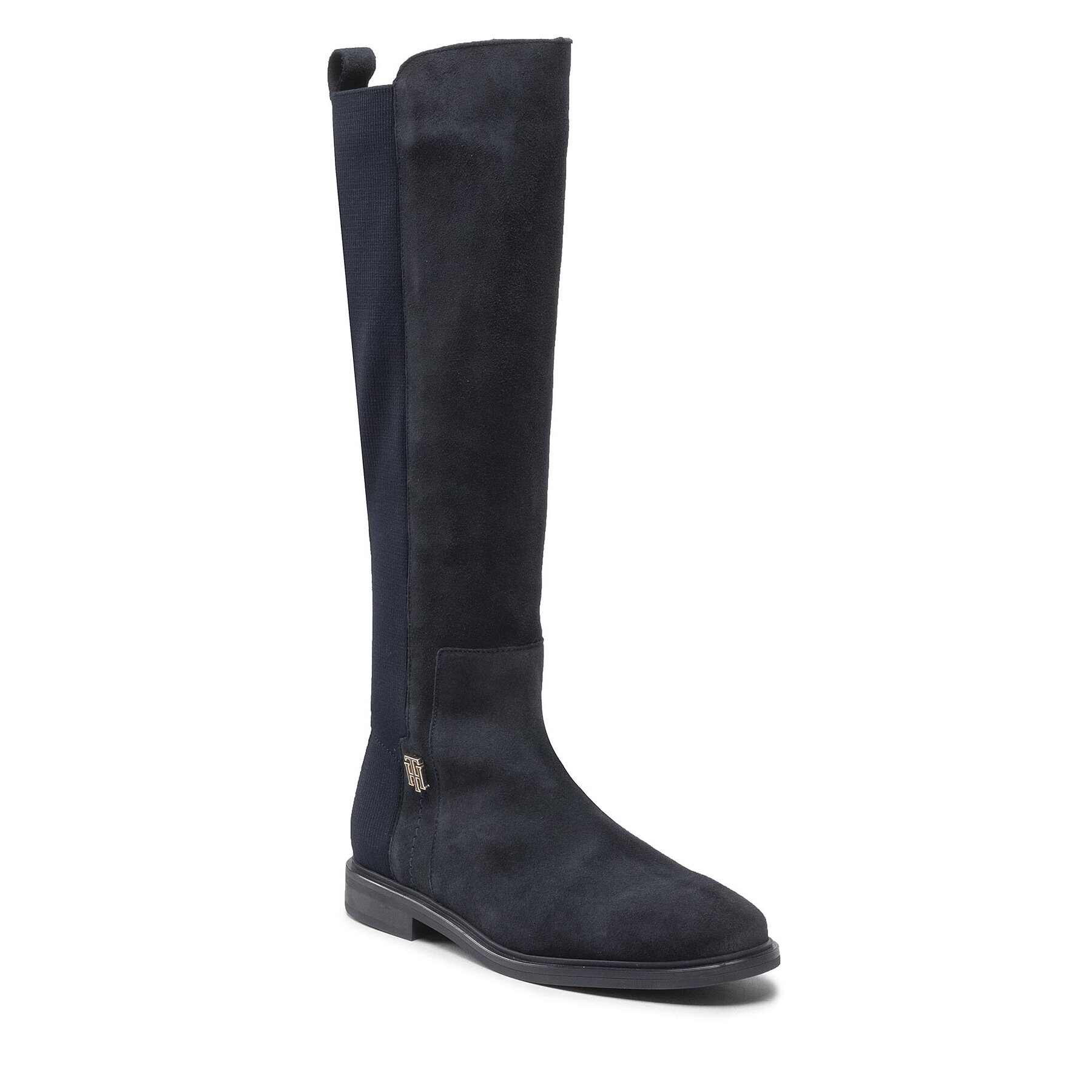 Tommy Hilfiger Офицерки Th Essentials Longboot FW0FW07050 Тъмносин - Pepit.bg