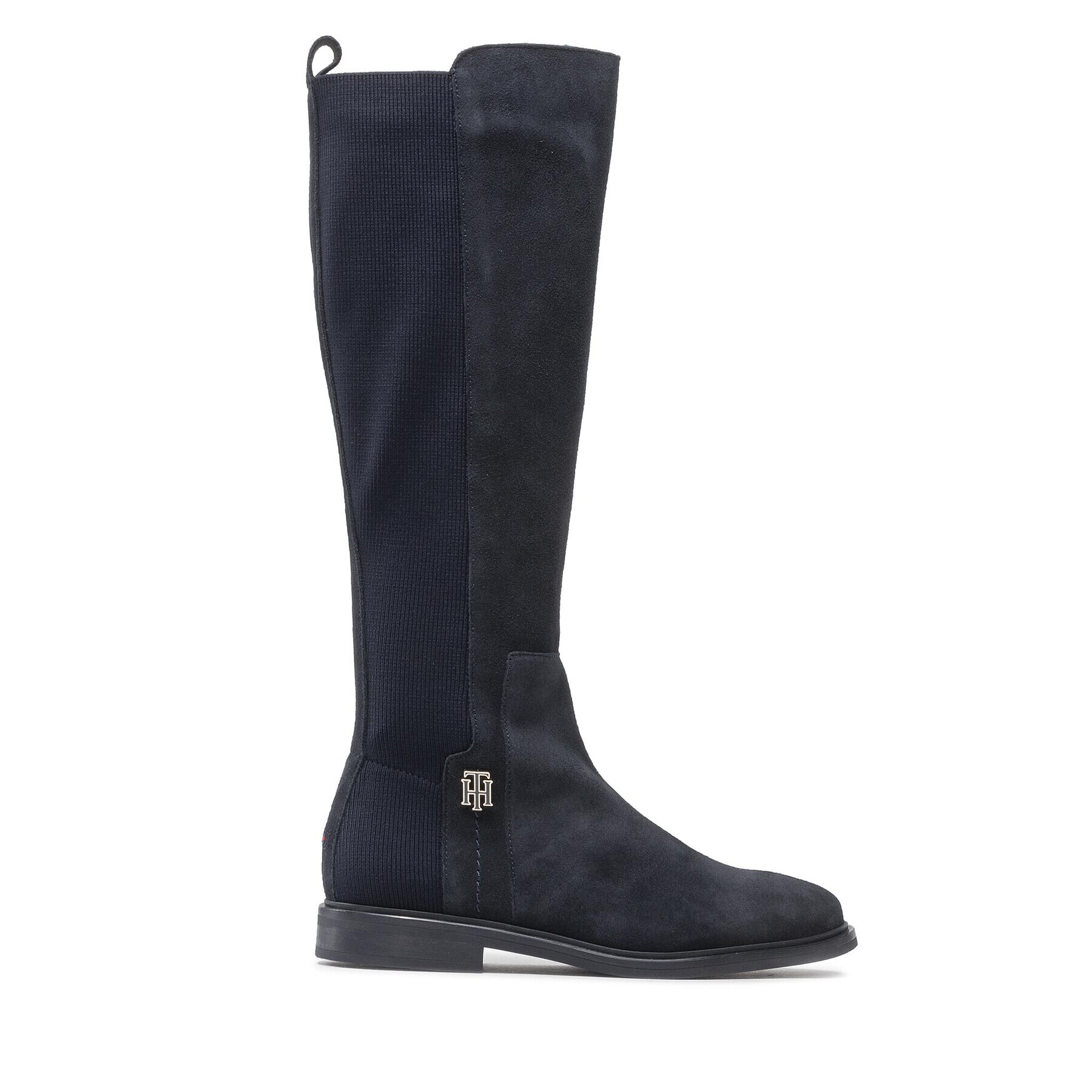 Tommy Hilfiger Офицерки Th Essentials Longboot FW0FW07050 Тъмносин - Pepit.bg