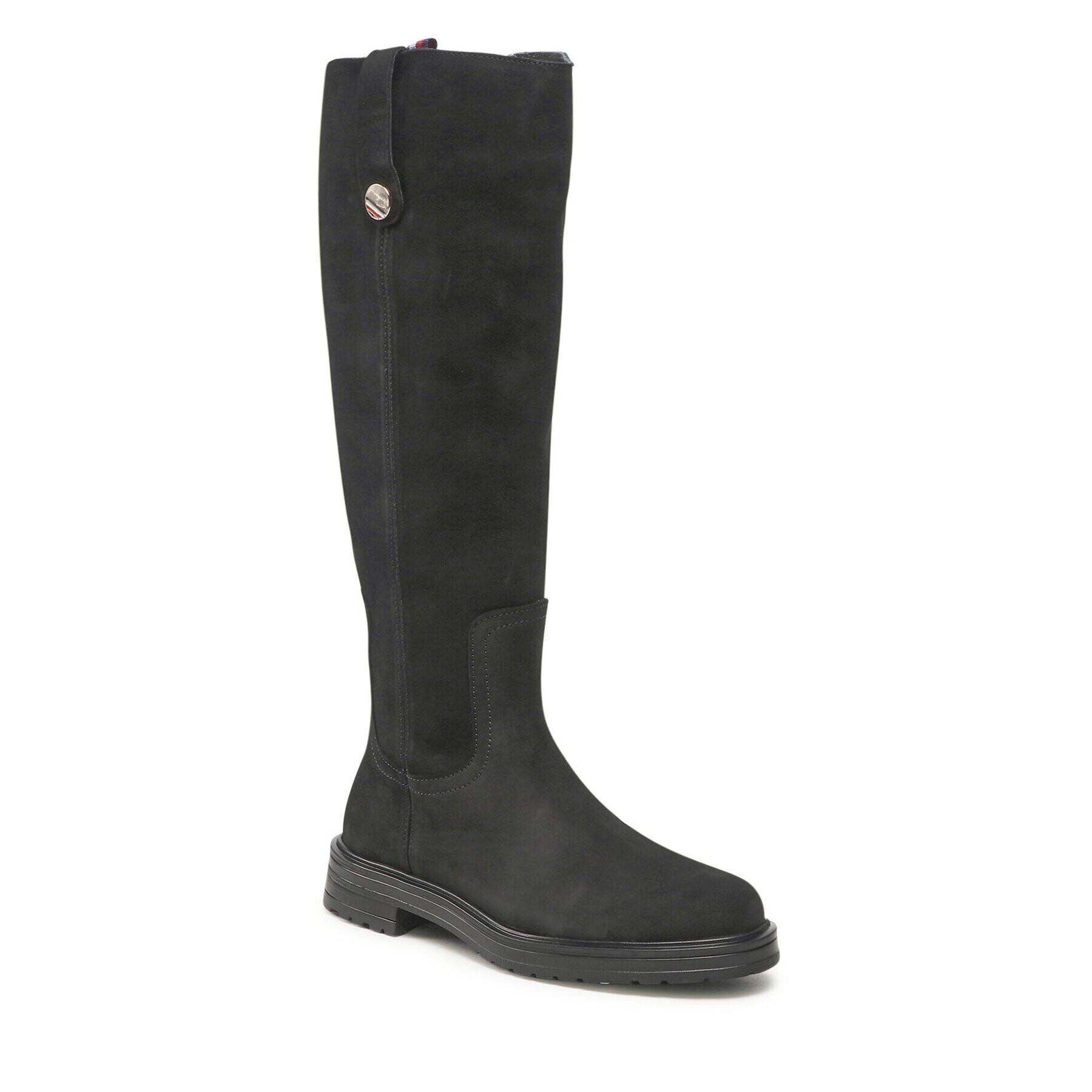 Tommy Hilfiger Офицерки Th Coin Longboot FW0FW07049 Черен - Pepit.bg