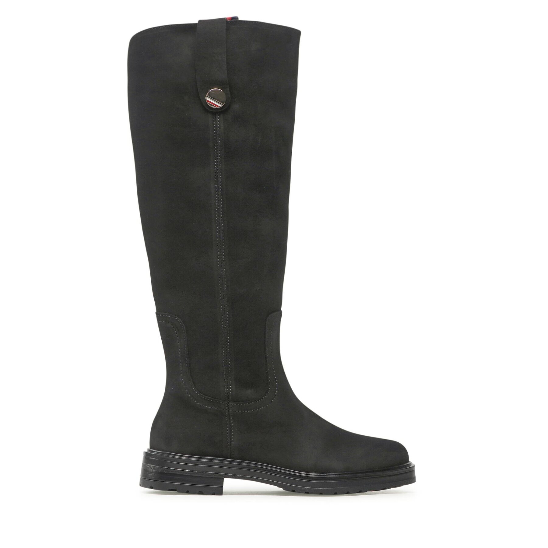 Tommy Hilfiger Офицерки Th Coin Longboot FW0FW07049 Черен - Pepit.bg