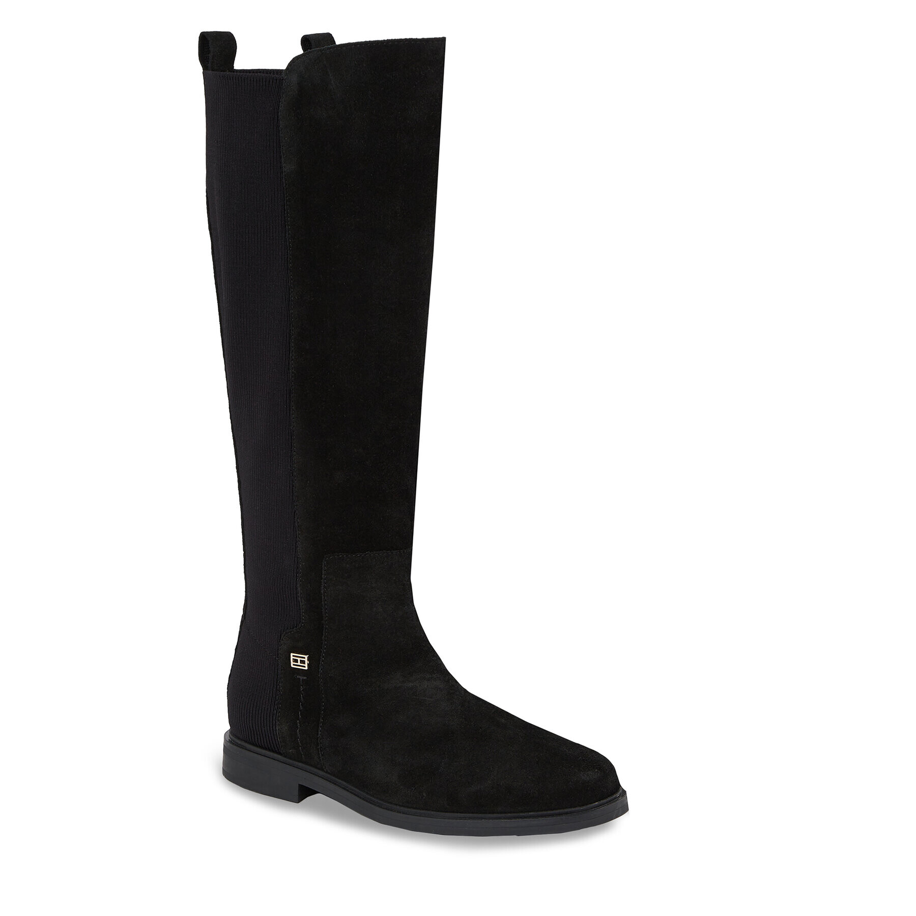 Tommy Hilfiger Офицерки Tommy Essentials Longboot FW0FW07476 Черен - Pepit.bg