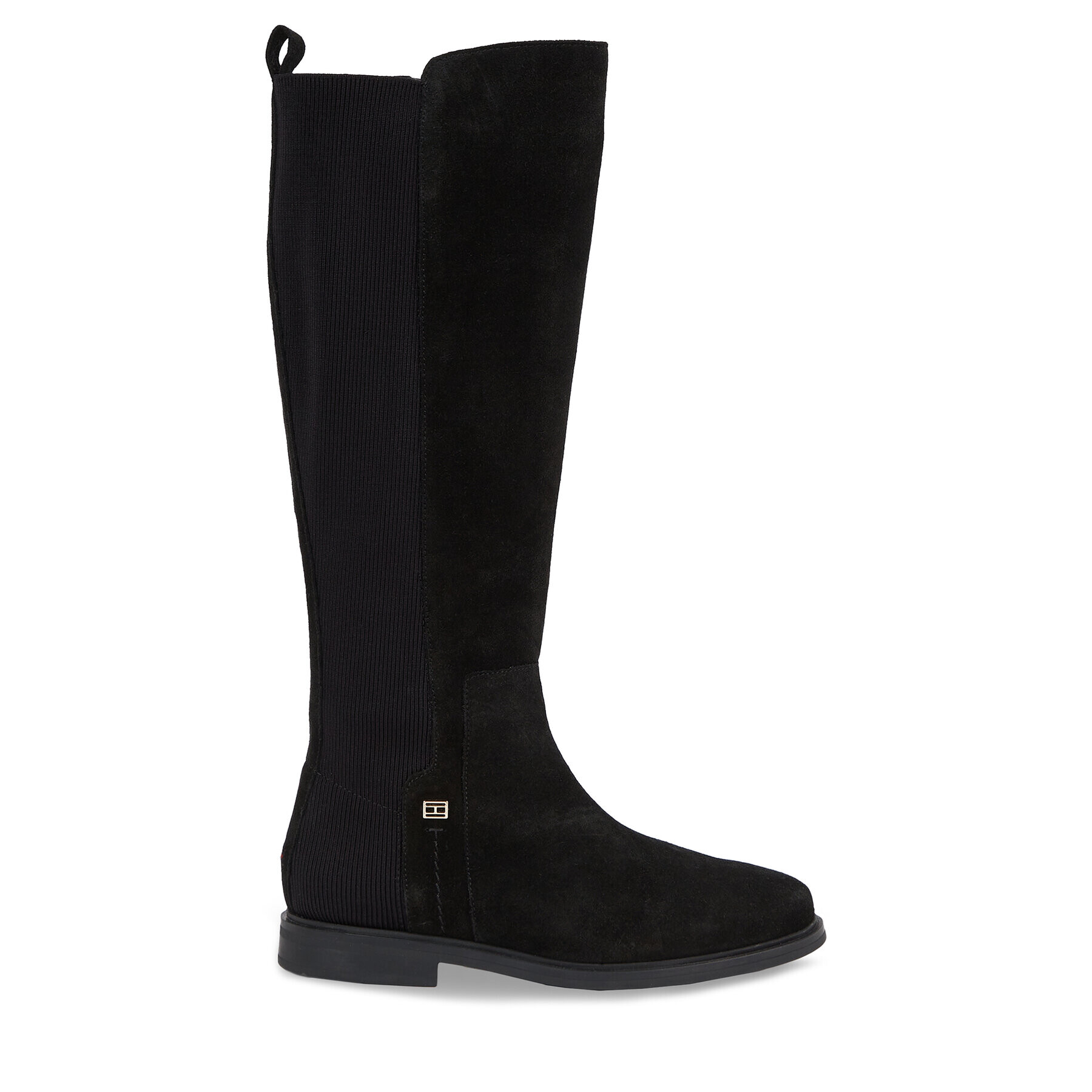 Tommy Hilfiger Офицерки Tommy Essentials Longboot FW0FW07476 Черен - Pepit.bg