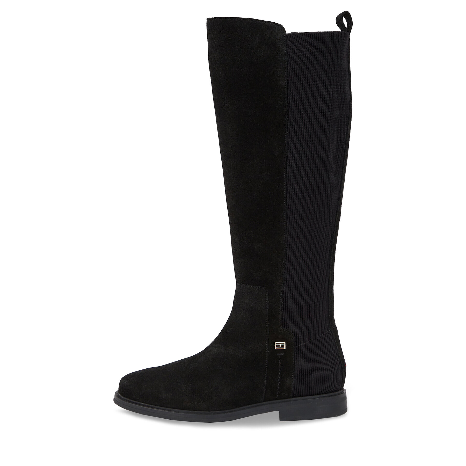 Tommy Hilfiger Офицерки Tommy Essentials Longboot FW0FW07476 Черен - Pepit.bg