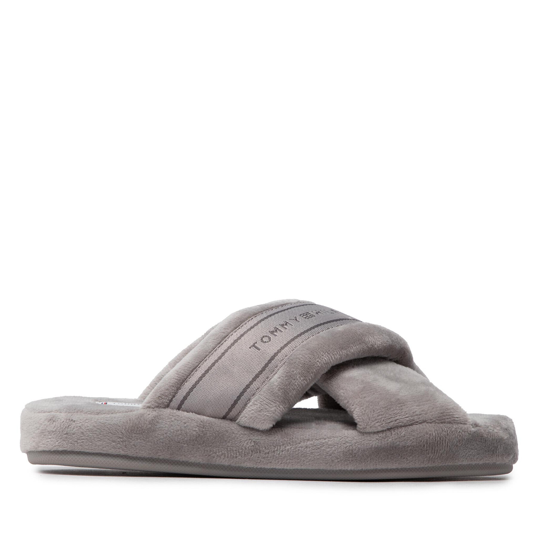 Tommy Hilfiger Пантофи Comfy Home Slippers With Straps FW0FW06587 Сив - Pepit.bg