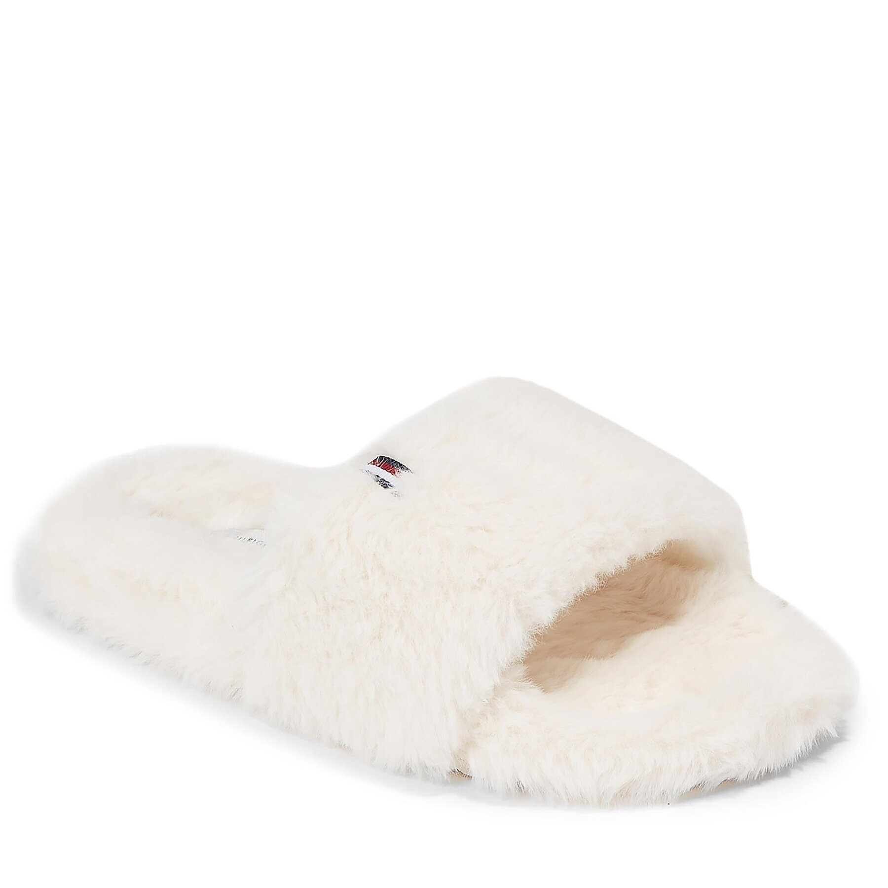 Tommy Hilfiger Пантофи Fur Home Slipper Slide FW0FW07663 Бял - Pepit.bg