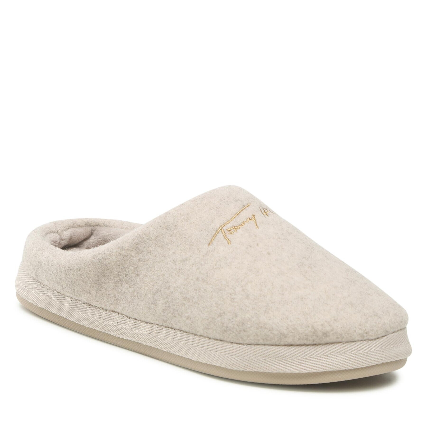 Tommy Hilfiger Пантофи Home Slipper Felt FW0FW06715 Бежов - Pepit.bg