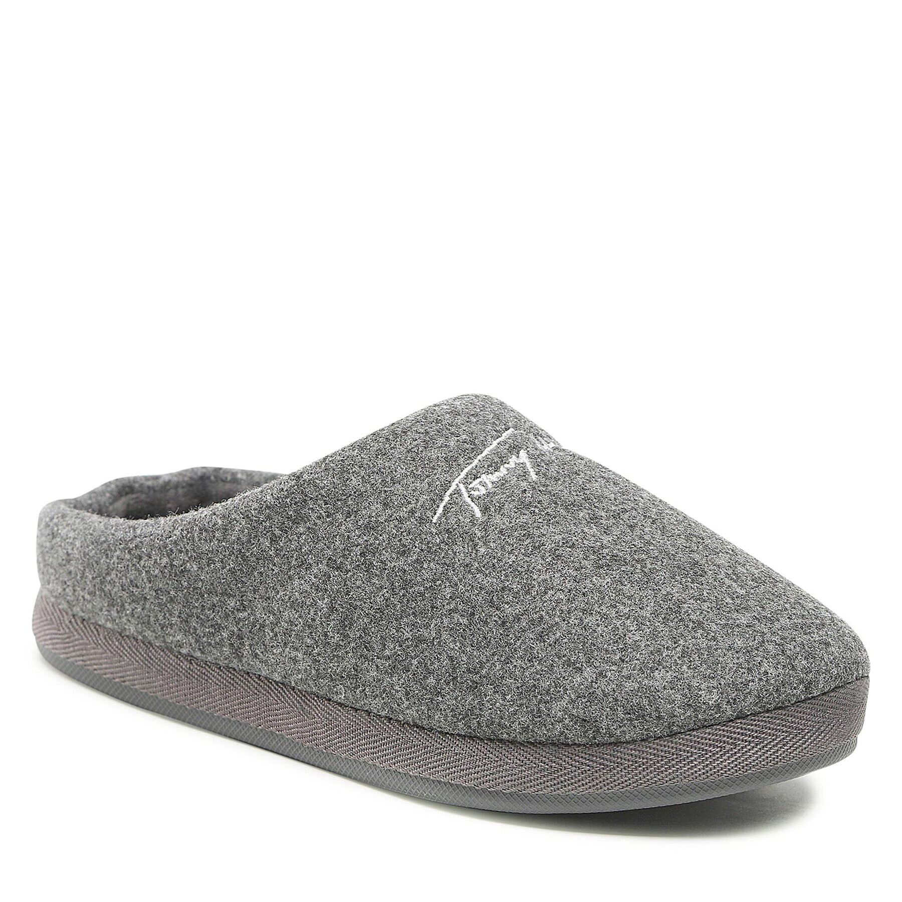 Tommy Hilfiger Пантофи Home Slipper Felt FW0FW06715 Сив - Pepit.bg