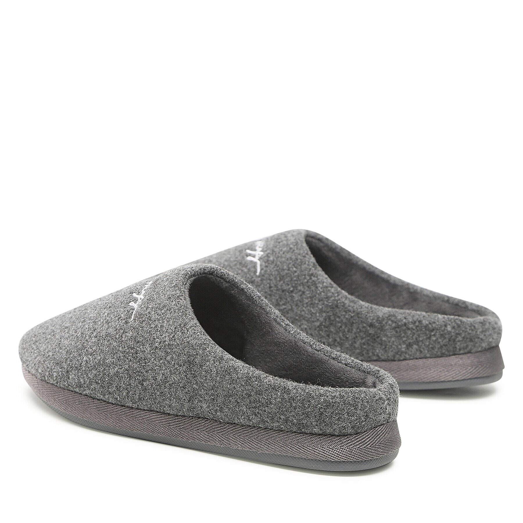 Tommy Hilfiger Пантофи Home Slipper Felt FW0FW06715 Сив - Pepit.bg