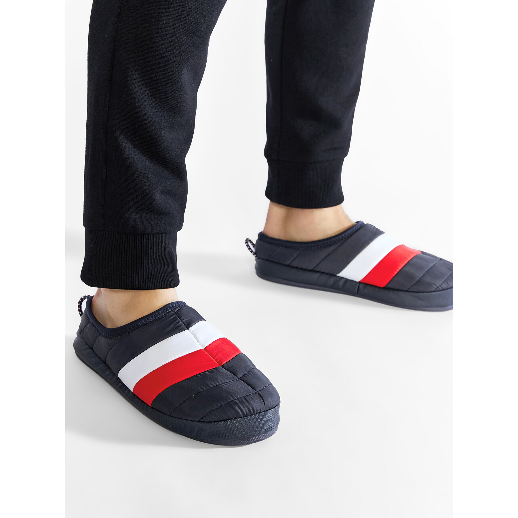 Tommy Hilfiger Пантофи Rwb Padded Homeslipper FM0FM03884 Тъмносин - Pepit.bg