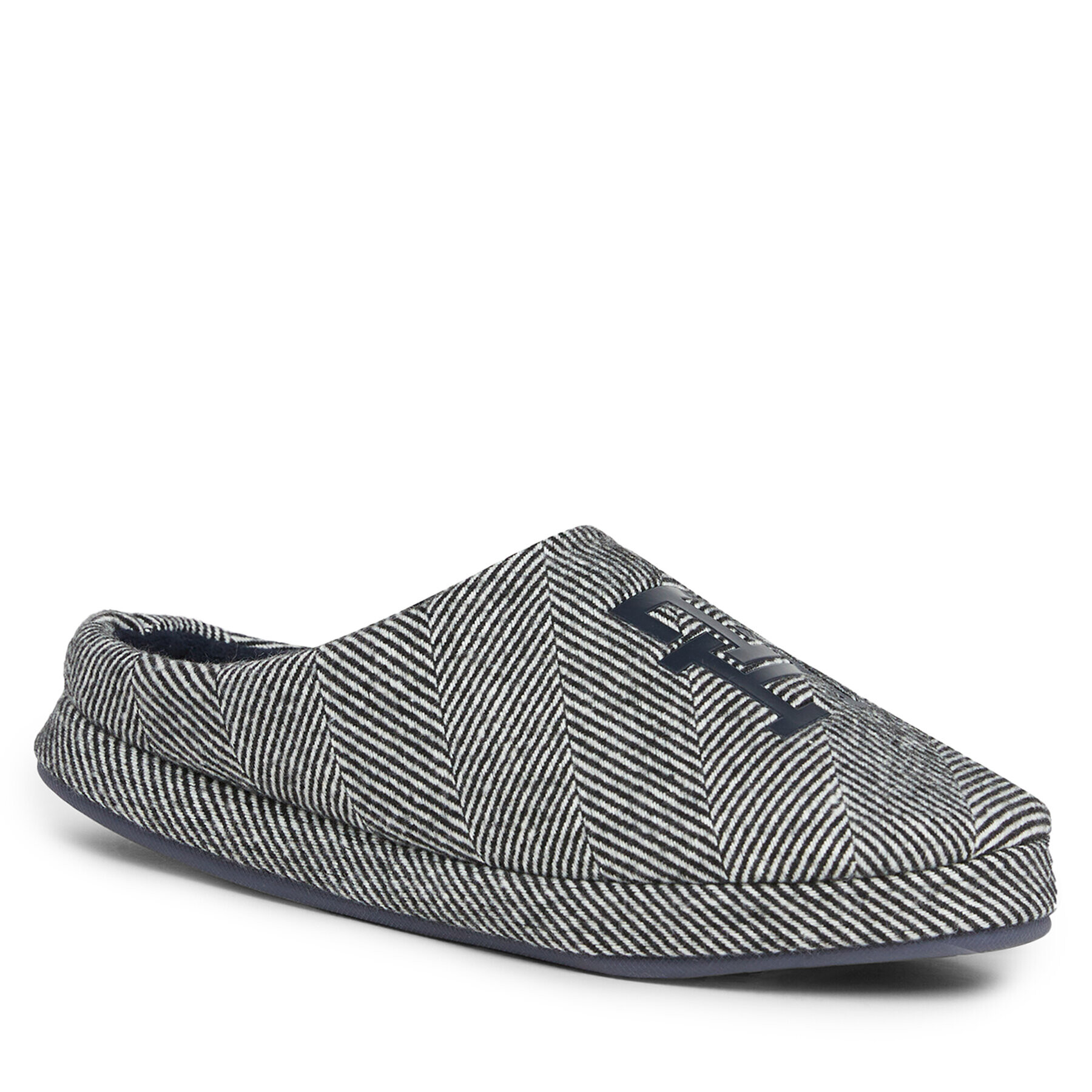 Tommy Hilfiger Пантофи Th Herringbone Homeslipper FM0FM04927 Черен - Pepit.bg