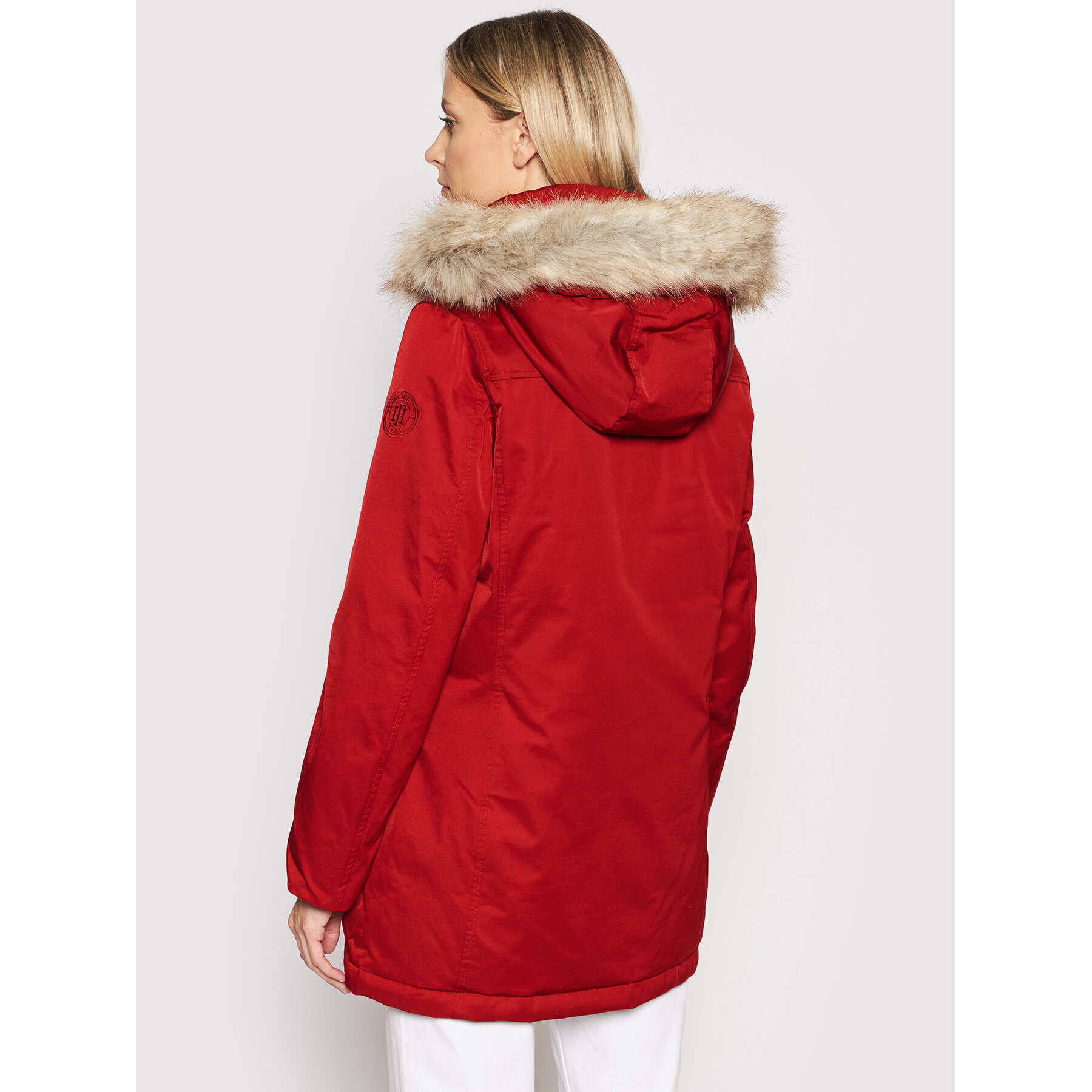 Tommy Hilfiger Парка Ess WW0WW33863 Червен Regular Fit - Pepit.bg