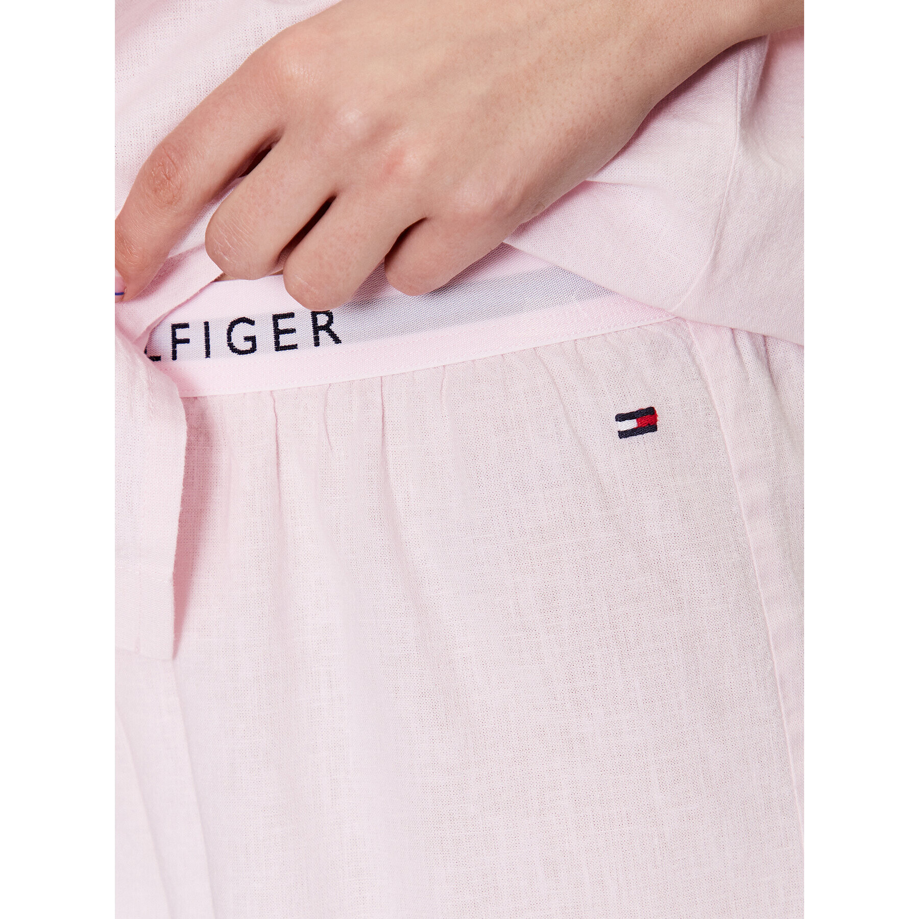 Tommy Hilfiger Пижама Ithaca Stripe UW0UW04519 Розов Regular Fit - Pepit.bg