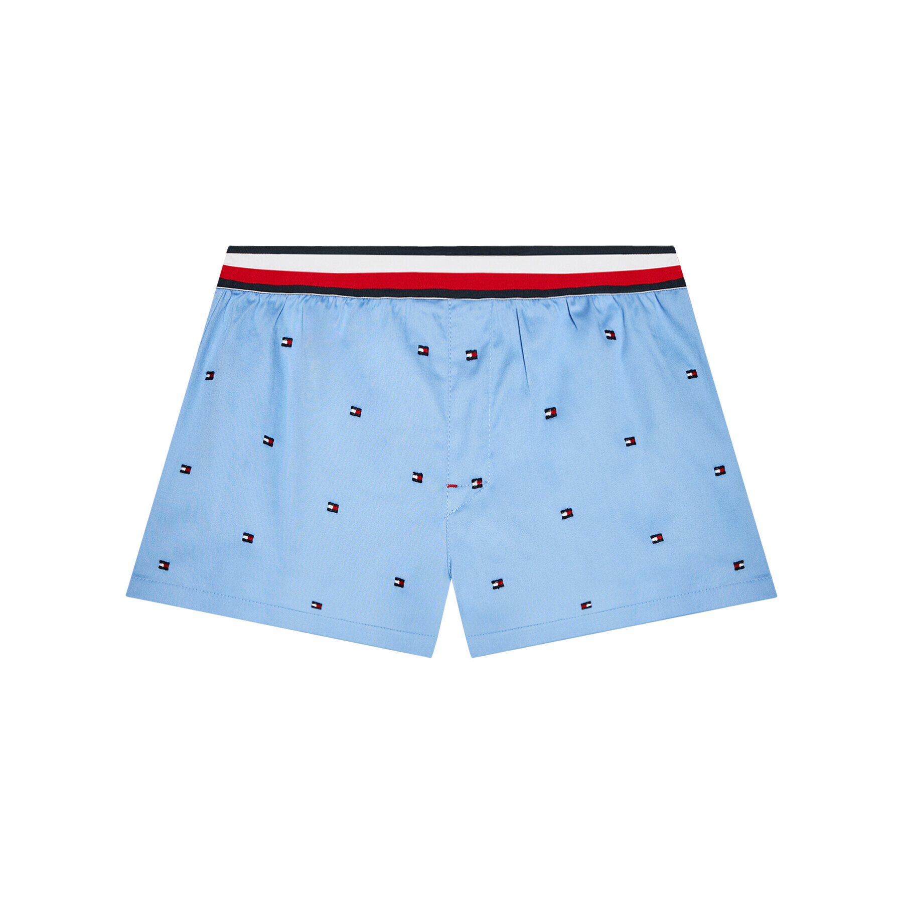 Tommy Hilfiger Пижама Set Woven Emroidery UB0UB00386 Бял - Pepit.bg