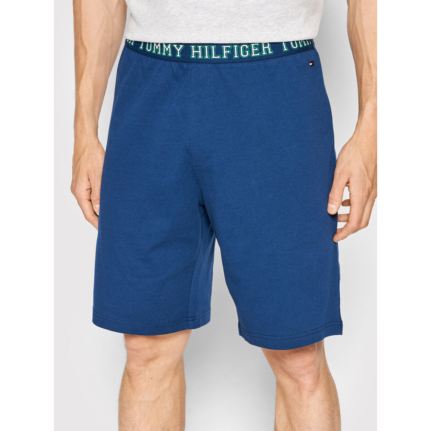 Tommy Hilfiger Пижама Short Set UM0UM02419 Сив Regular Fit - Pepit.bg