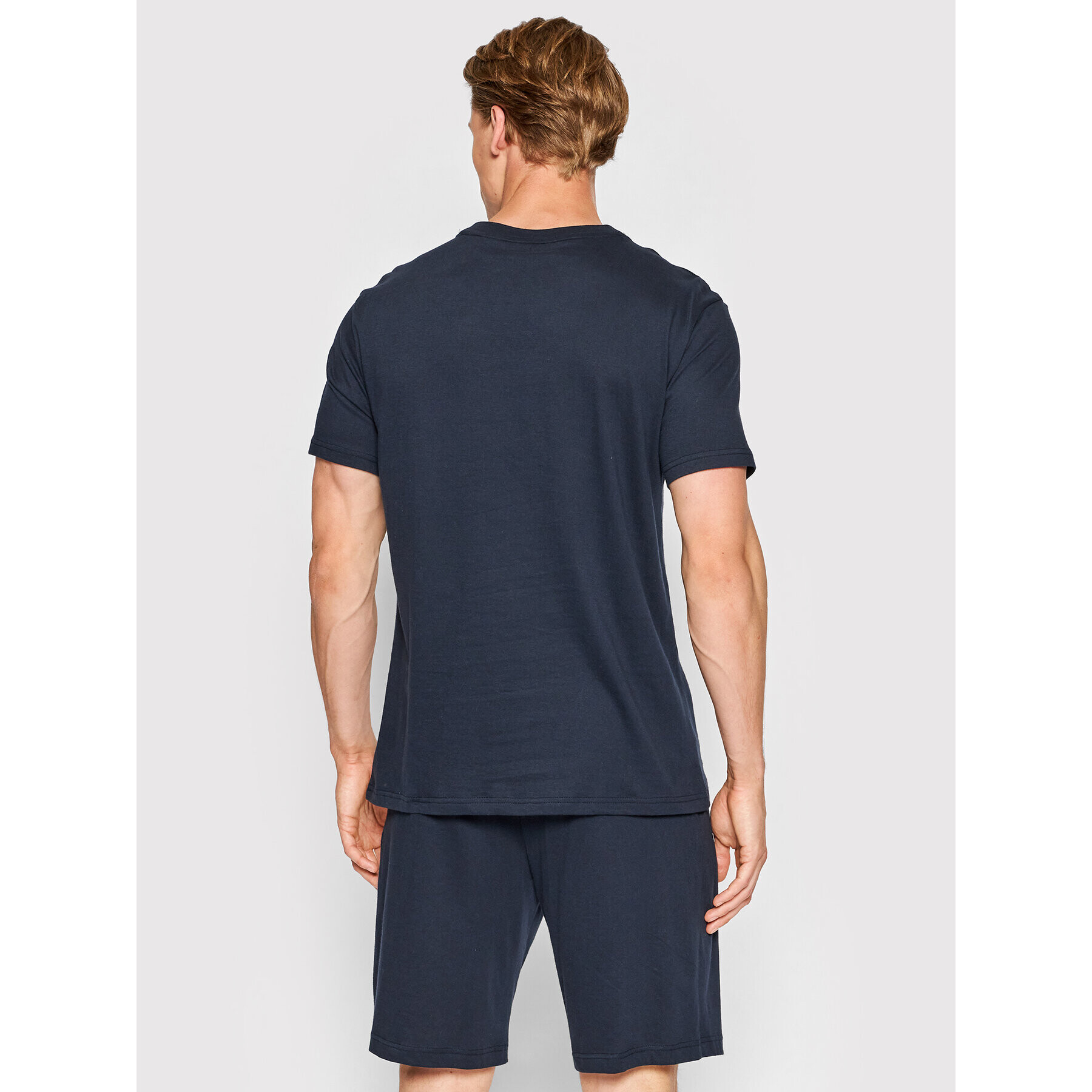 Tommy Hilfiger Пижама Short Set UM0UM02433 Тъмносин Regular Fit - Pepit.bg