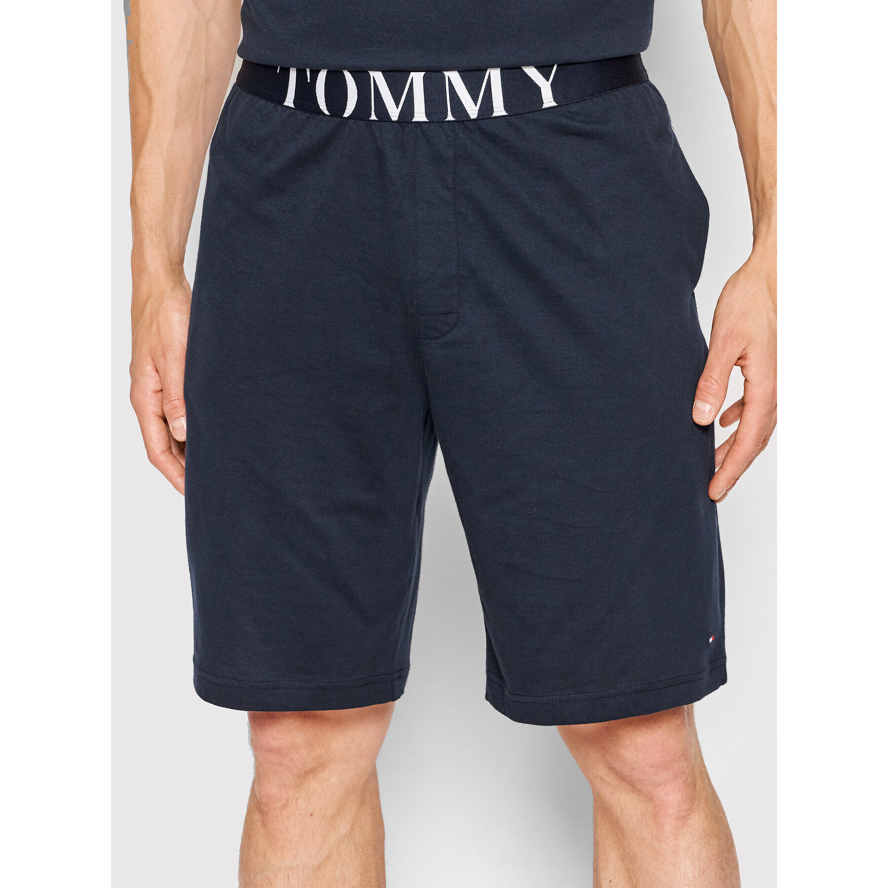 Tommy Hilfiger Пижама Short Set UM0UM02433 Тъмносин Regular Fit - Pepit.bg