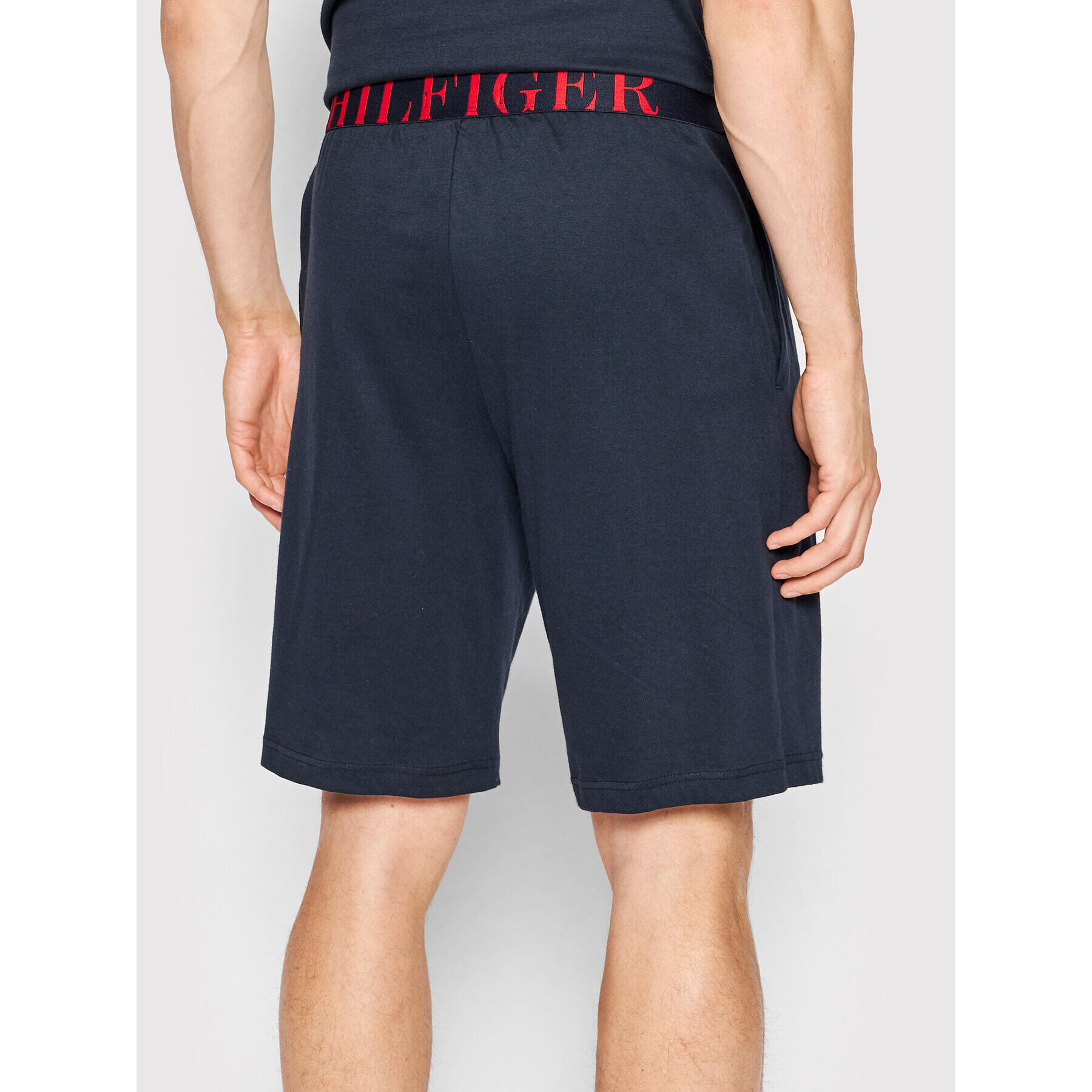 Tommy Hilfiger Пижама Short Set UM0UM02433 Тъмносин Regular Fit - Pepit.bg